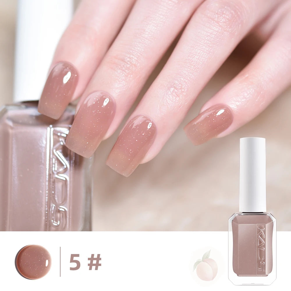 KADS 11ml Nail Polish Flakies & Reflective Glitters Grape Jam Purple Color Manicure Oil Nail Art Lacquer Glass Bottle Varnish