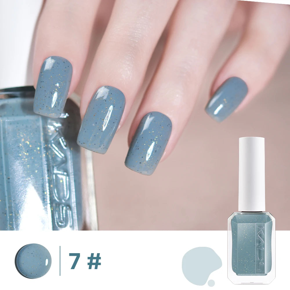 KADS 11ml Nail Polish Flakies & Reflective Glitters Grape Jam Purple Color Manicure Oil Nail Art Lacquer Glass Bottle Varnish