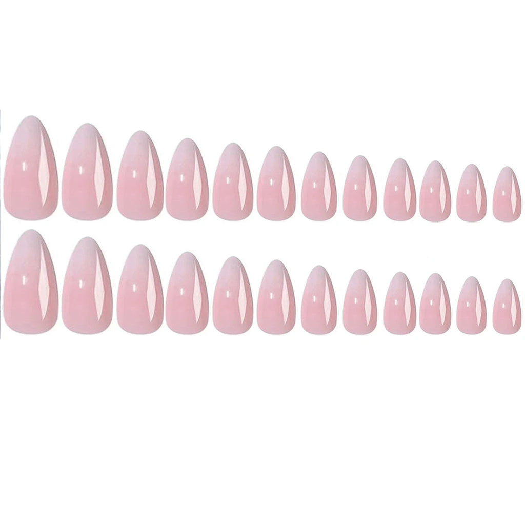 Short Press on Nails, BettyCora Square 24 Pcs Spring Summer Gel Press-On Acrylic Fake False Gel Nails Manicure Set for