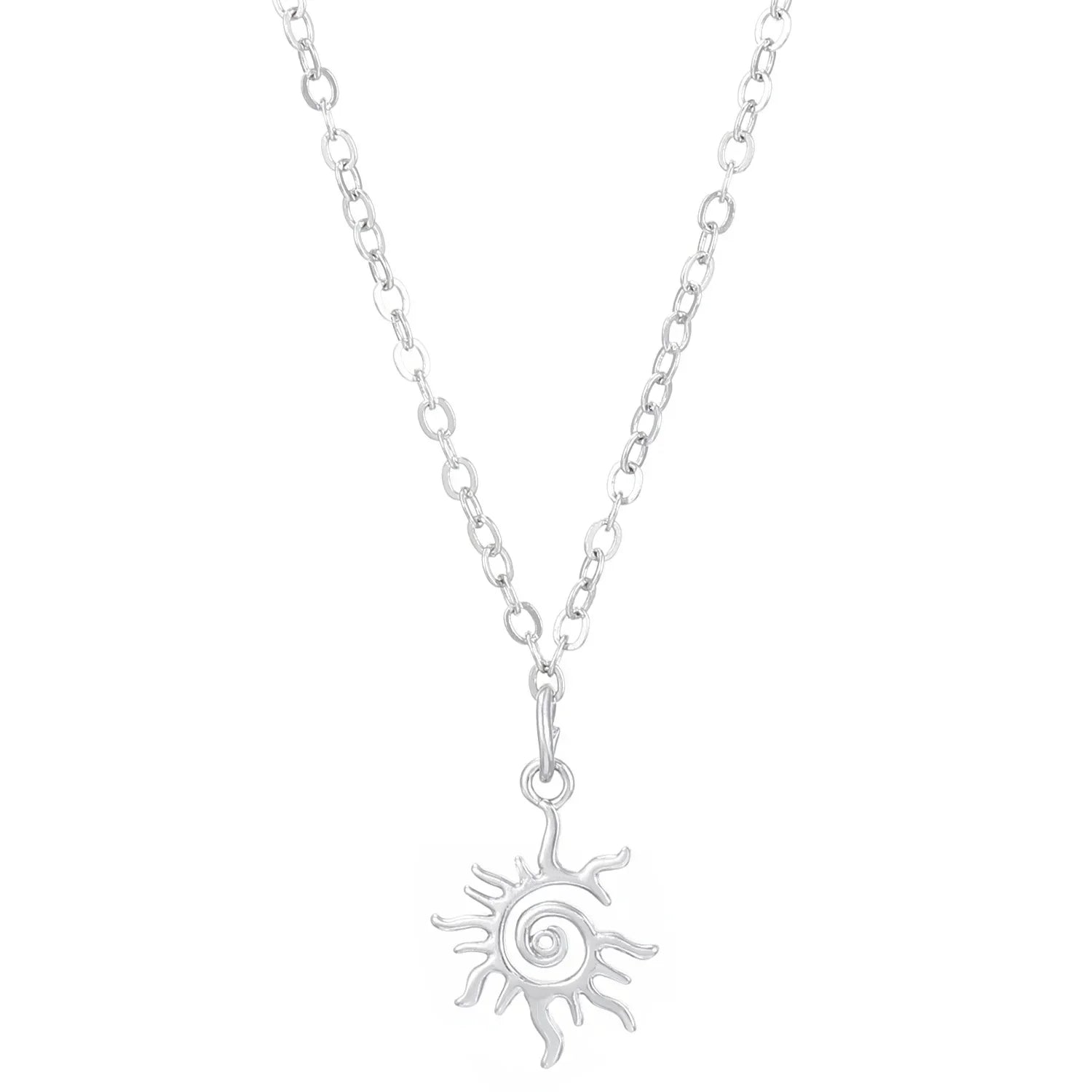 LATS Fashion Luxury Inlaid Zircon Planet Moon Pendant Necklace for Women Girl Butterfly Water Drop Clavicle Chain Charm Jewelry