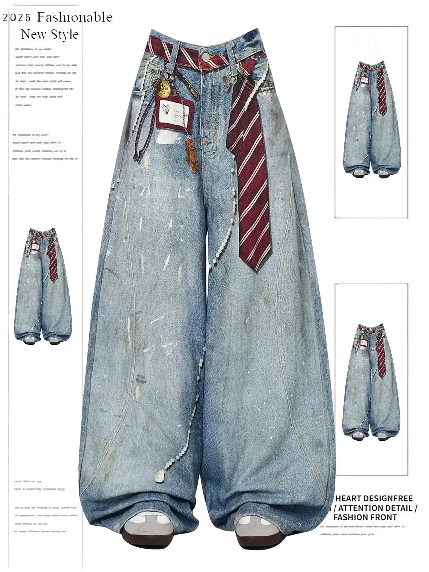 SylCue High Street Street Style Atmosphere Cool Letter Print High Waist Skirt Women's Niche Irregular Skirt - Azara