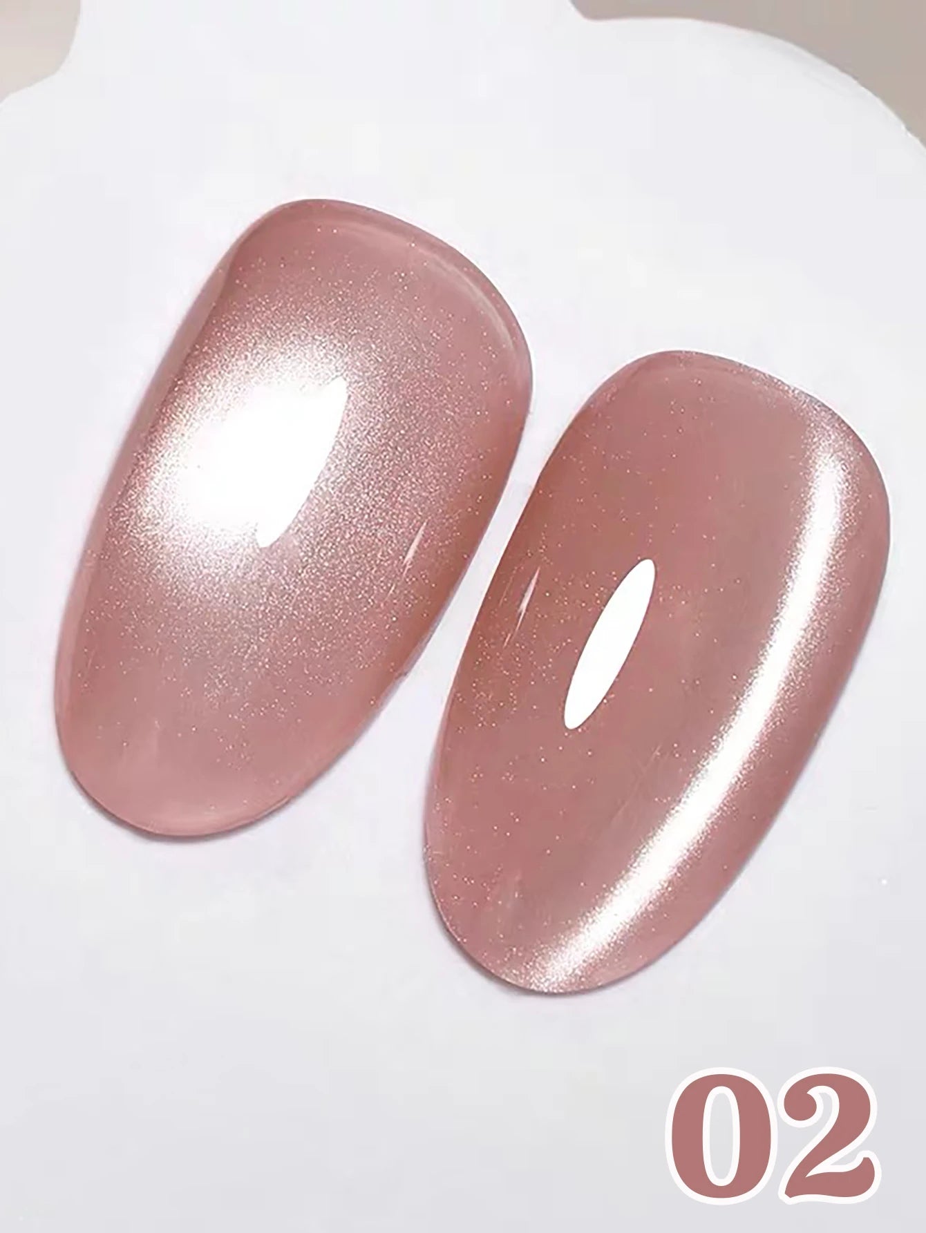 MIANEL 12ML 1-12pcs Glass Bead Cat Eye Gel Nail Polish Flash White Spar Nude Color Magnetic Nail Polish White Nails Summer Nails