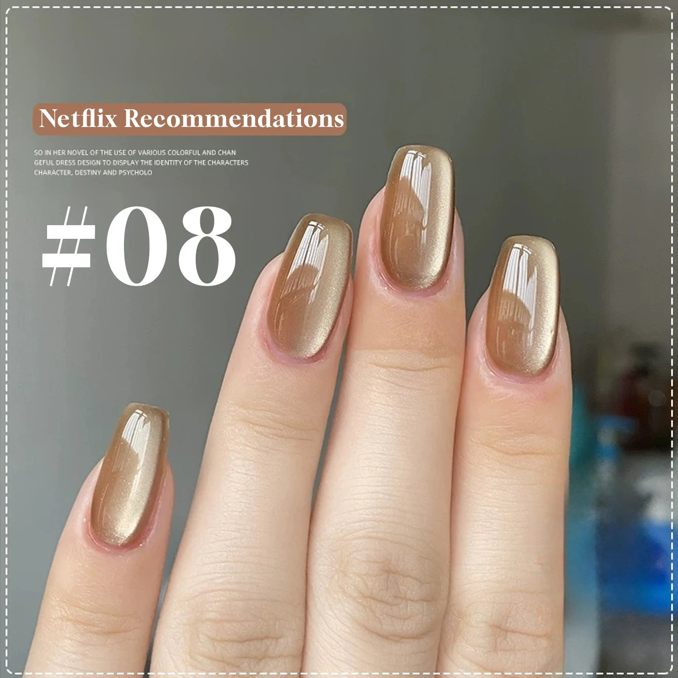 MIANEL 12ML 1-12pcs Glass Bead Cat Eye Gel Nail Polish Flash White Spar Nude Color Magnetic Nail Polish White Nails Summer Nails