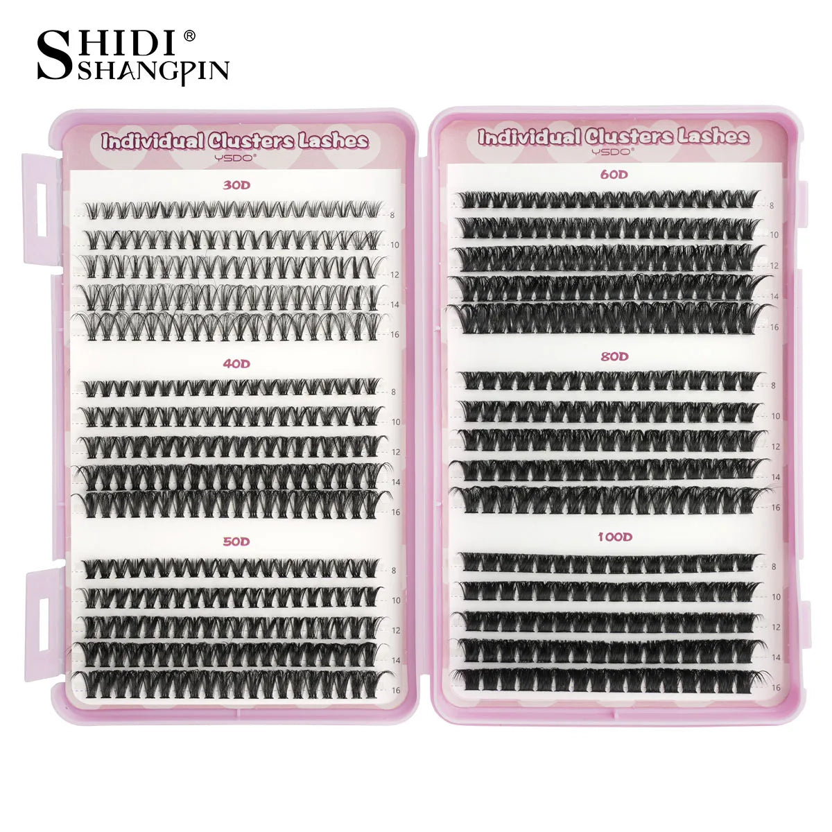 14/32 Rows Individual Lashes Kit Cluster Eyelash Diy Lash Extension Kit Cluster Lashes With Bond and Seal Glue Remover tweezer