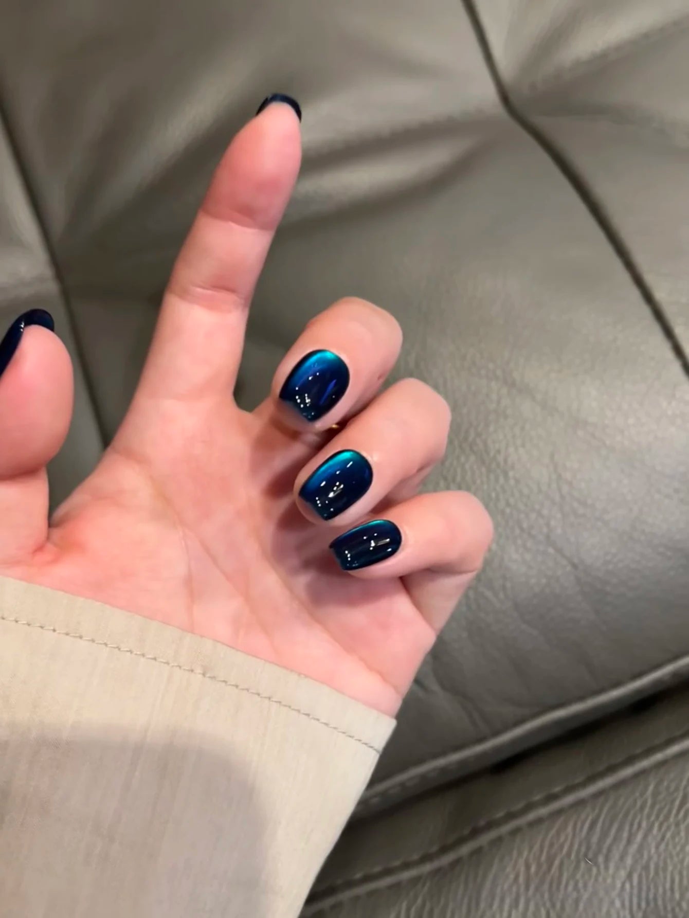 1-24pcs WS Autumn Winter Blue Black Red Glass Bead Crystal Cat Eye Gel Nail Polish New Whitening High Density Sparkling Nail