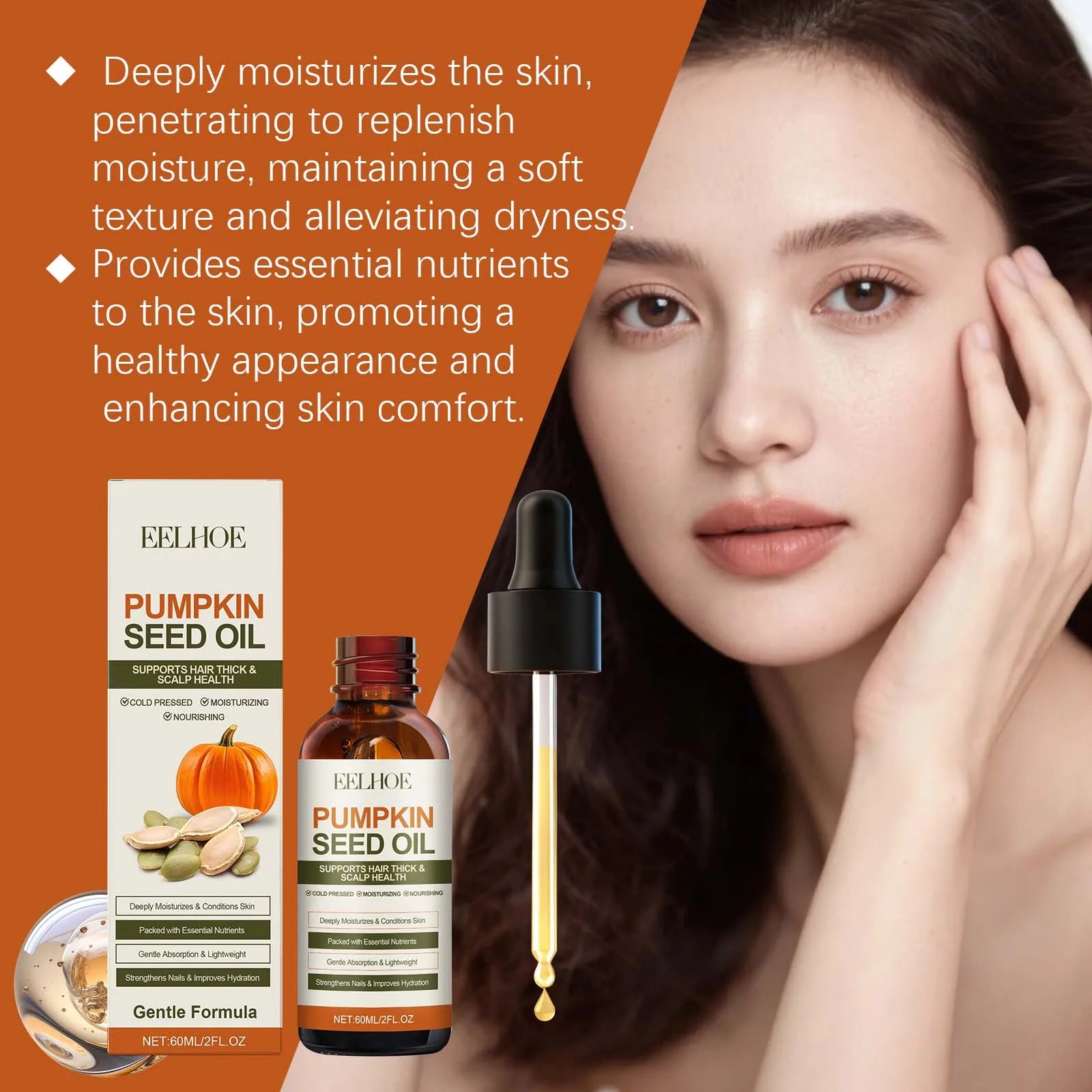 Body Care Oil Nourishing Skin and Scalp Moisturizing Massage Hair and Body Improve Skin Texture Body Care Oil Repair Dry Skin