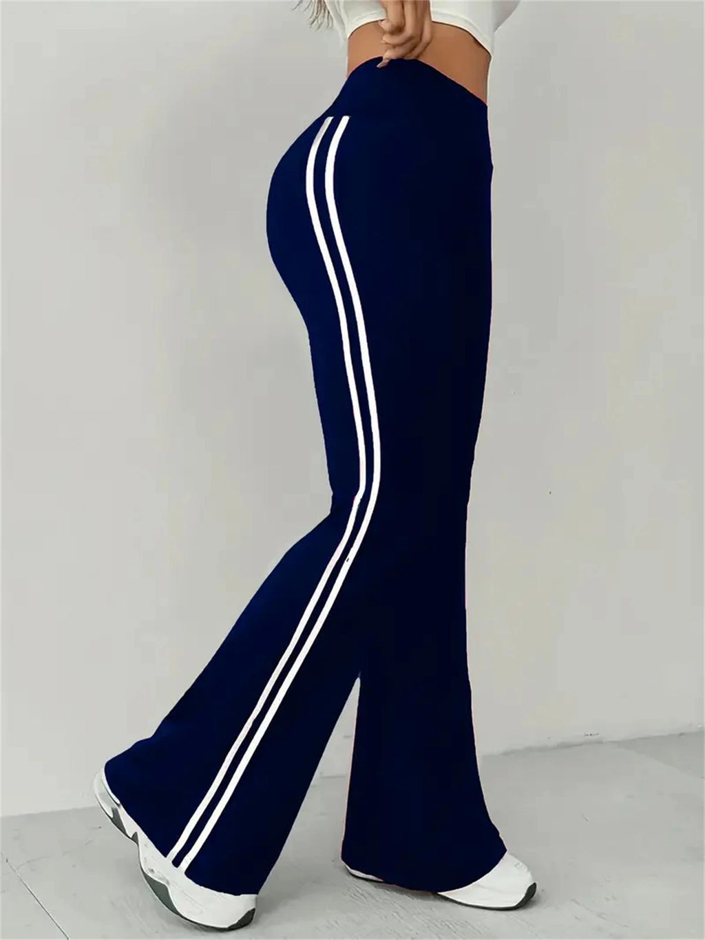 Women's Slim Casual Flare Pants Hight Waist Fashin Micro Pull Trousers 2025 Spring Summen Female Outfit Pant Street Chic Clothes - Azara