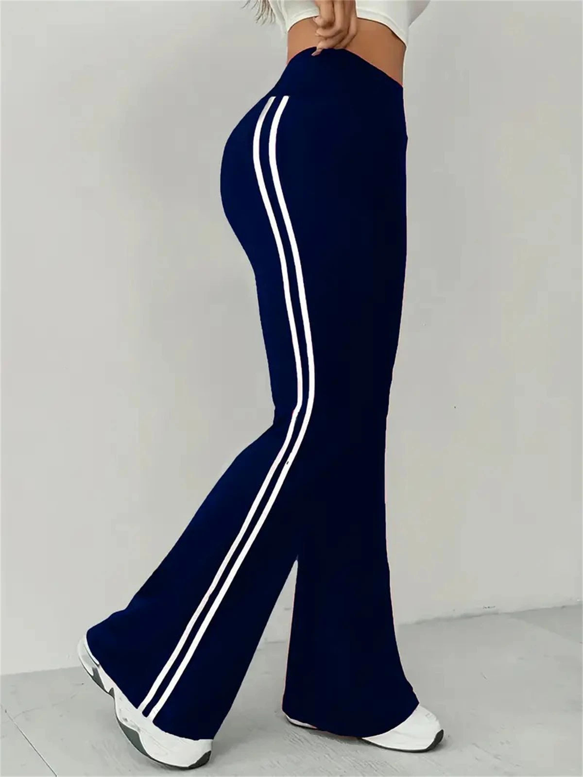 Women's Slim Casual Flare Pants Hight Waist Fashin Micro Pull Trousers 2025 Spring Summen Female Outfit Pant Street Chic Clothes - Azara