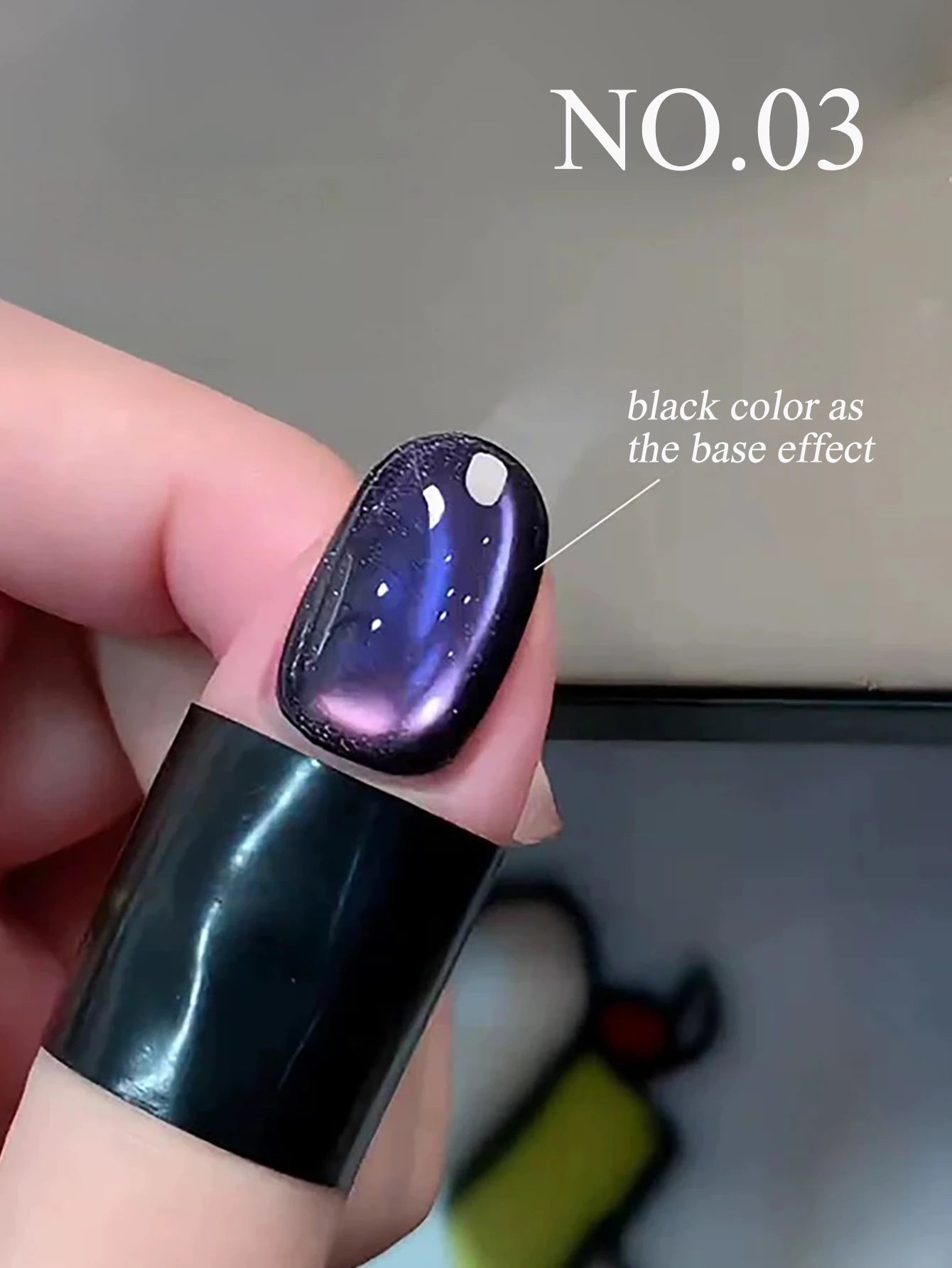 1-24pcs WS Autumn Winter Blue Black Red Glass Bead Crystal Cat Eye Gel Nail Polish New Whitening High Density Sparkling Nail