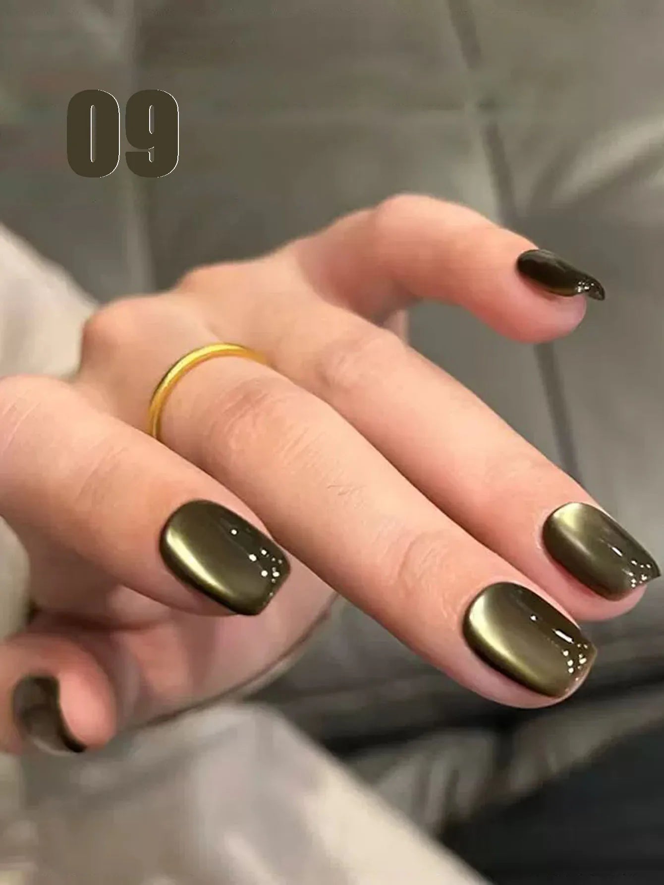 MIANEL 12ML 1-12pcs Glass Bead Cat Eye Gel Nail Polish Flash White Spar Nude Color Magnetic Nail Polish White Nails Summer Nails