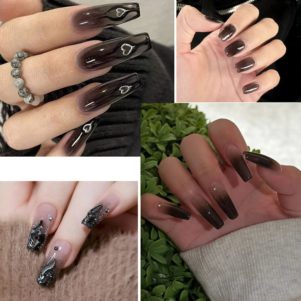 10ml 1-30pcs Jelly Nude Clear Black Gel Polish Translucent Pink Milky White Nail Gel Manicure UV LED Semi Permanent Nail Polish