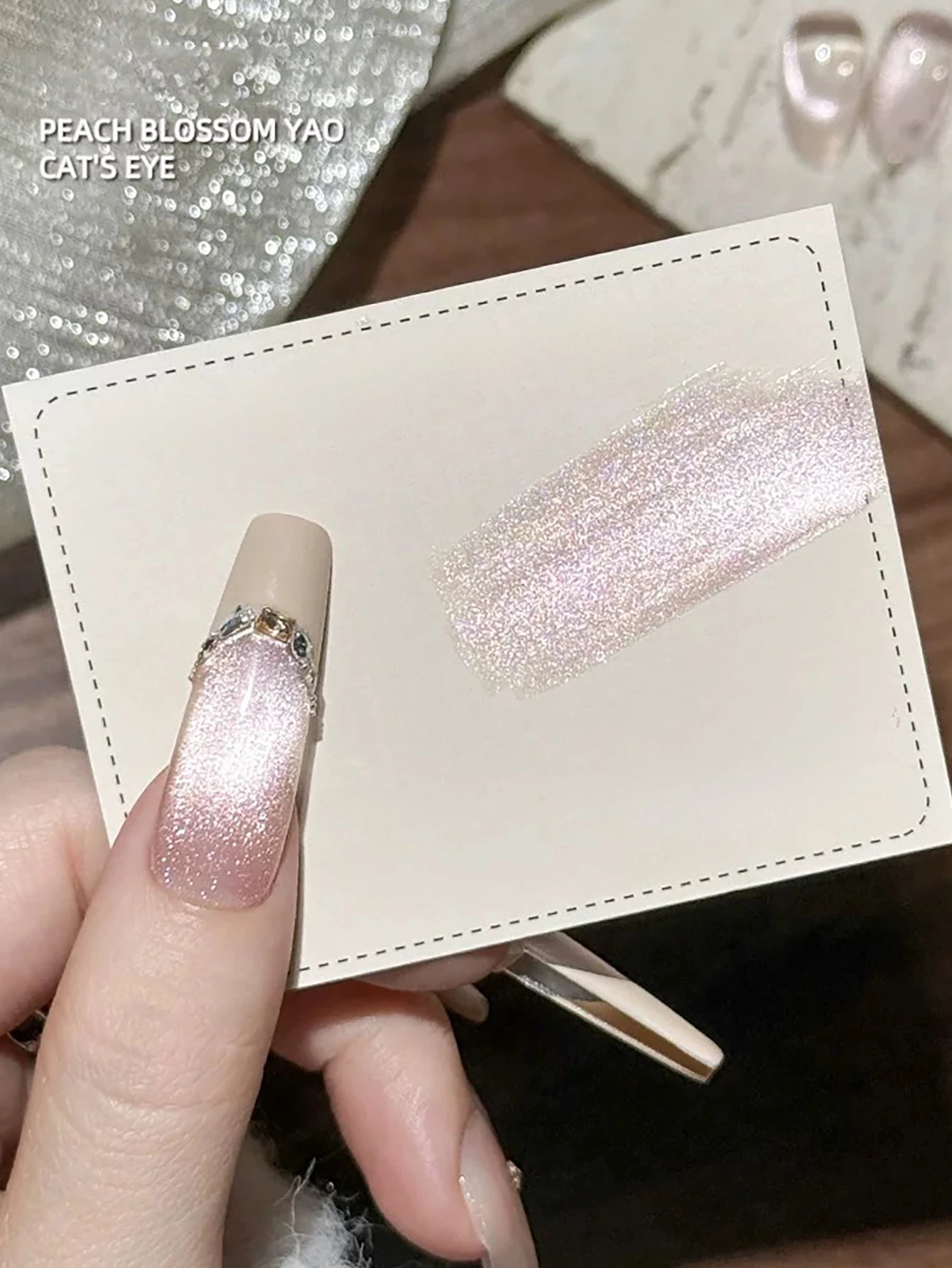 1-24pcs WS Autumn Winter Blue Black Red Glass Bead Crystal Cat Eye Gel Nail Polish New Whitening High Density Sparkling Nail