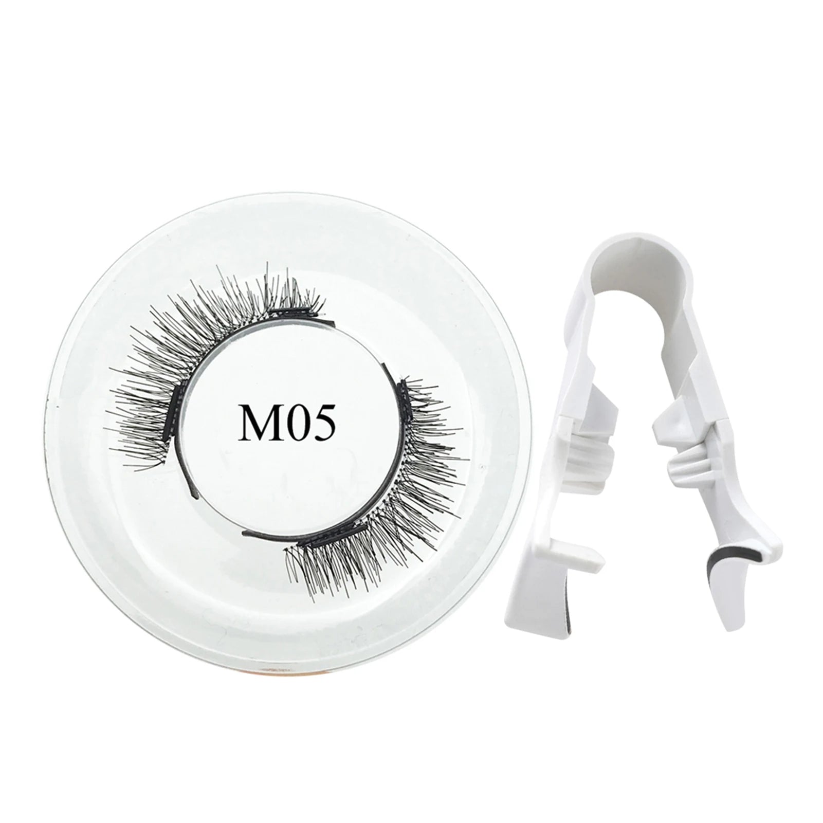 Natural Magnetic Eyelash Handmade 3D Lashes strip False Eyelashes Glue-free Tweezers Set Reusable eyelashes for women Makeups