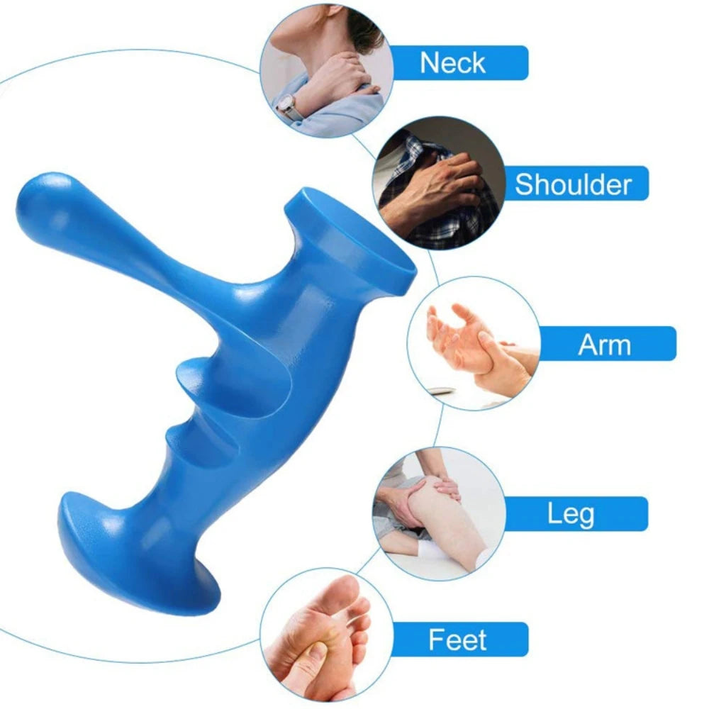 T-shaped Acupoint Massager Thumb Finger Press Trigger Point Handheld Physical Therapy Tools Body Deep Tissue Relax Relief Pain