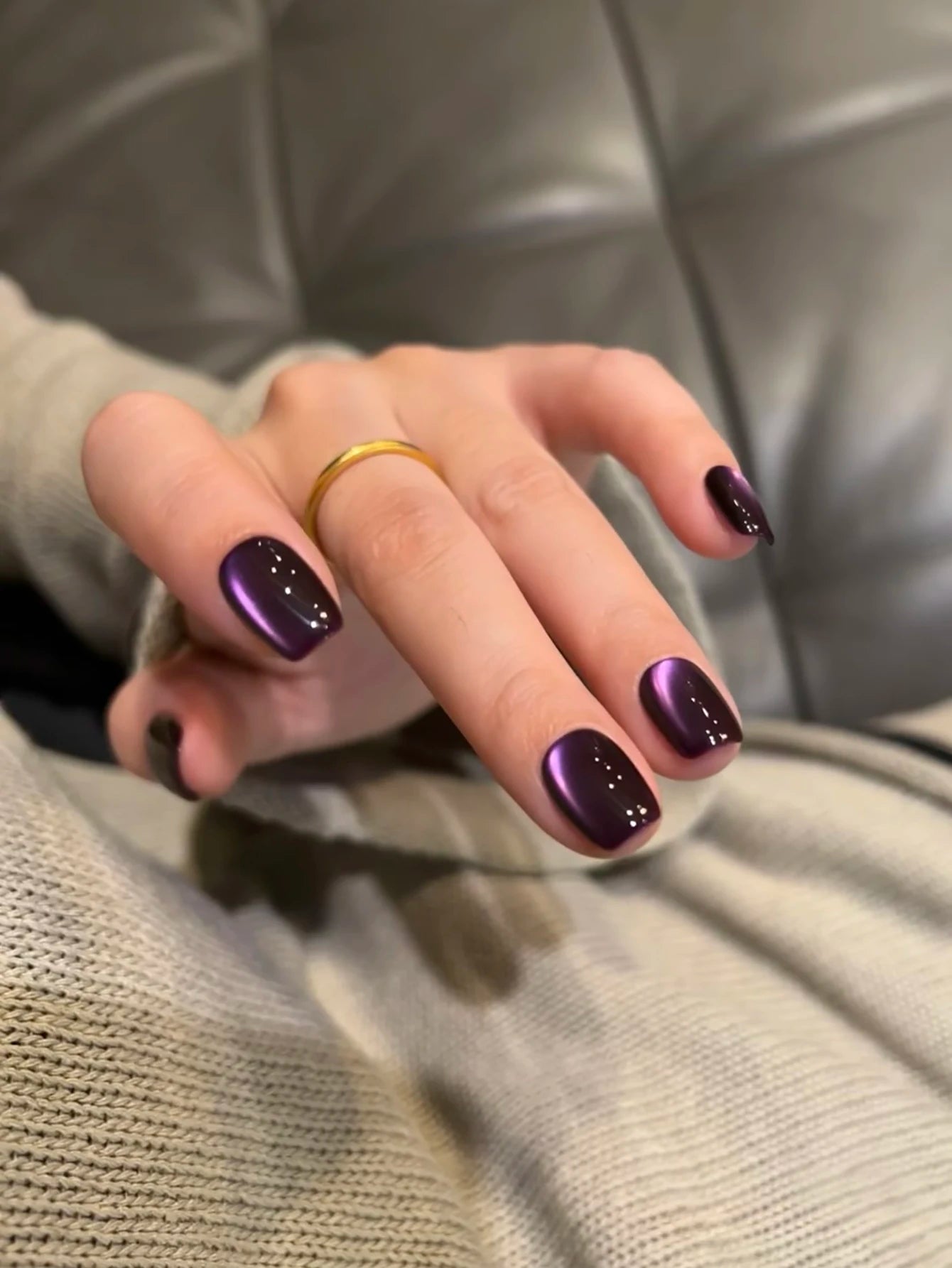 WS Black Glass Cat Magnetic Gel Nail Polish Punk Style Nail Art Manicure Varnis Semi Permanent Gel for Winter Nail Supplies