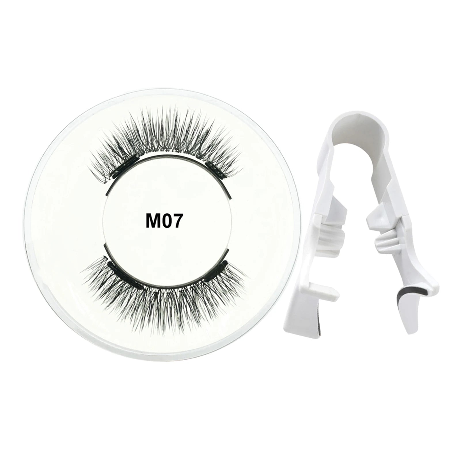 Natural Magnetic Eyelash Handmade 3D Lashes strip False Eyelashes Glue-free Tweezers Set Reusable eyelashes for women Makeups