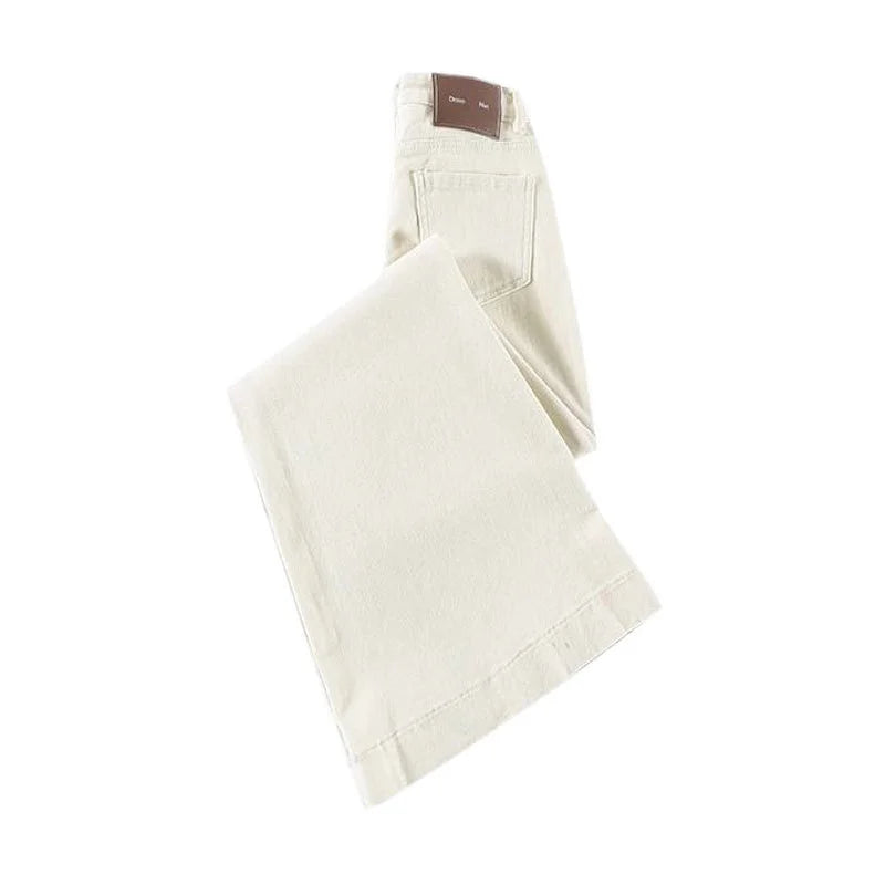 Trendy Flared Pants for Curvy Women, Plus Size Wide-Leg Jeans, Loose Fit 2025 A/W - Azara