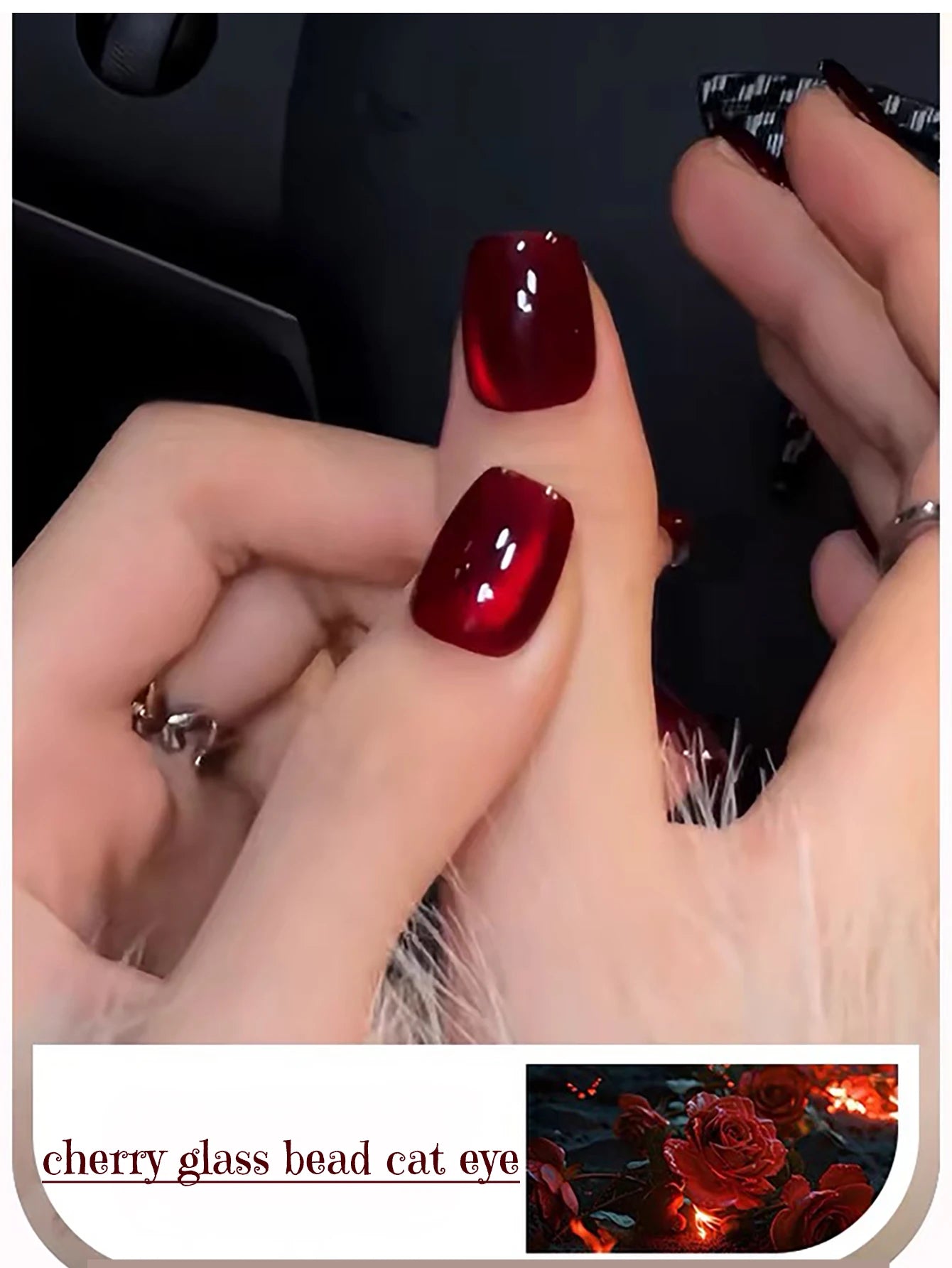 1-24pcs WS Autumn Winter Blue Black Red Glass Bead Crystal Cat Eye Gel Nail Polish New Whitening High Density Sparkling Nail