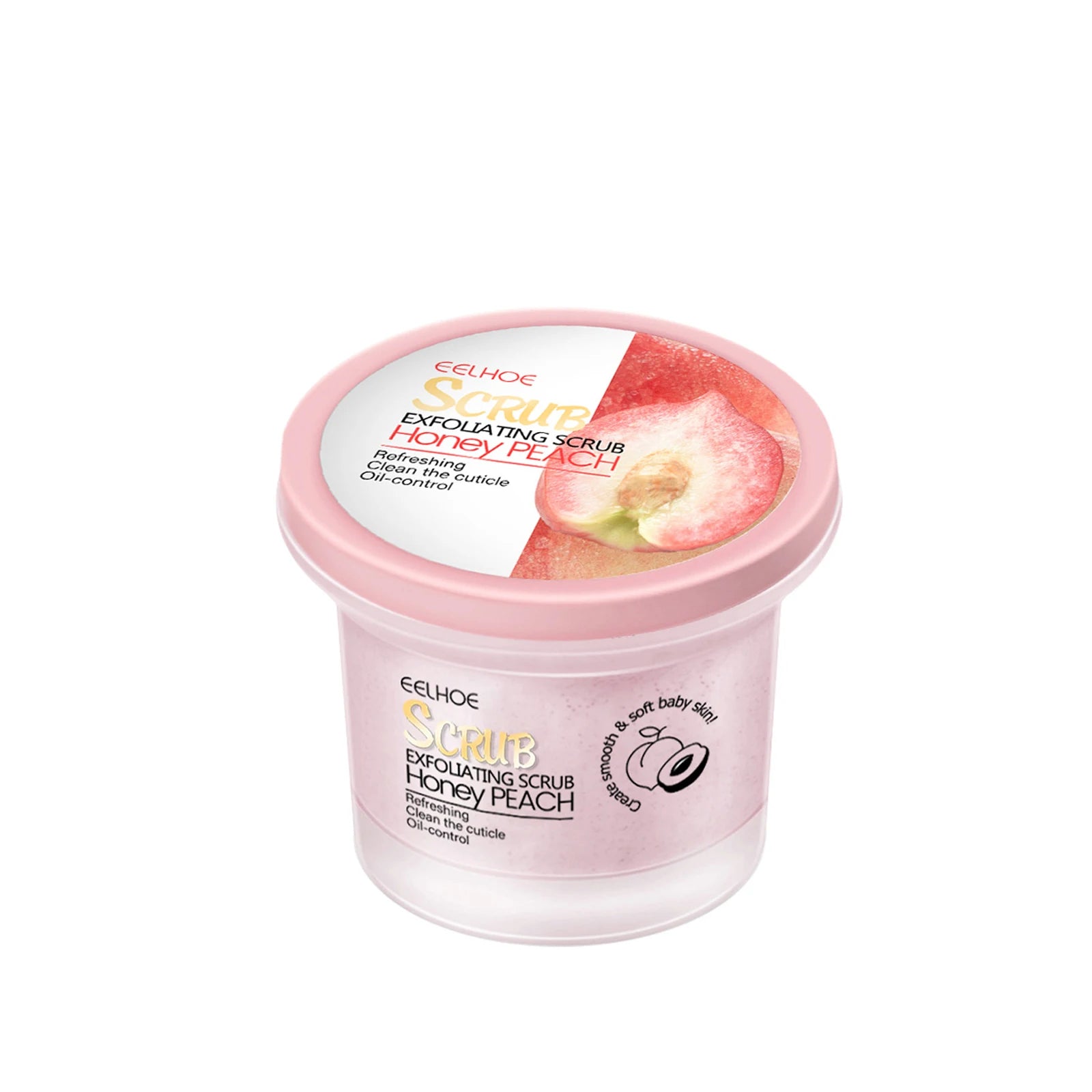 For foot and body Honey Peach Scrub Cream Deeply Cleansing, Physical Exfoliabtion Through Granules Skin For Soft And Tender Skin