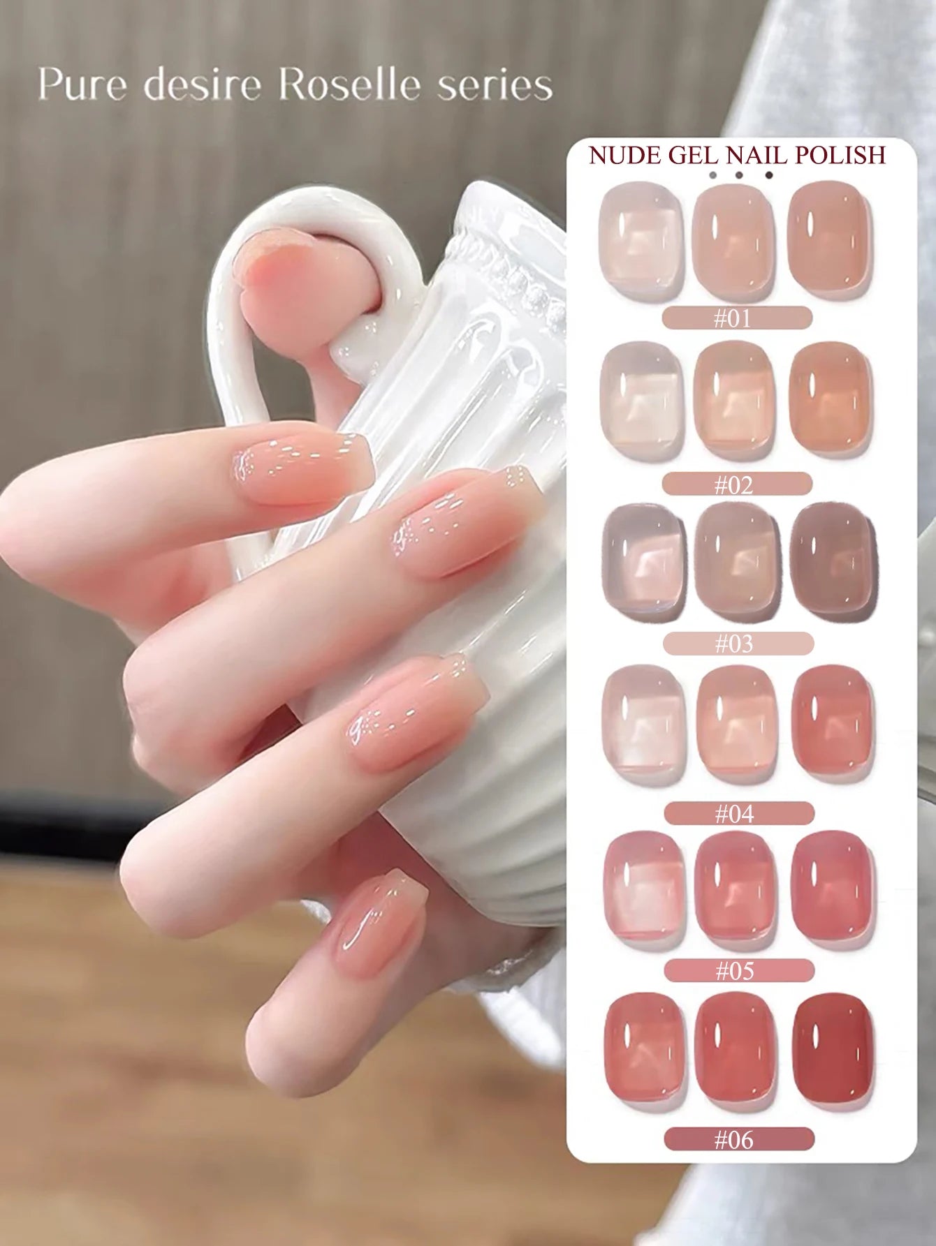 1-24pcs WS Autumn Winter Blue Black Red Glass Bead Crystal Cat Eye Gel Nail Polish New Whitening High Density Sparkling Nail