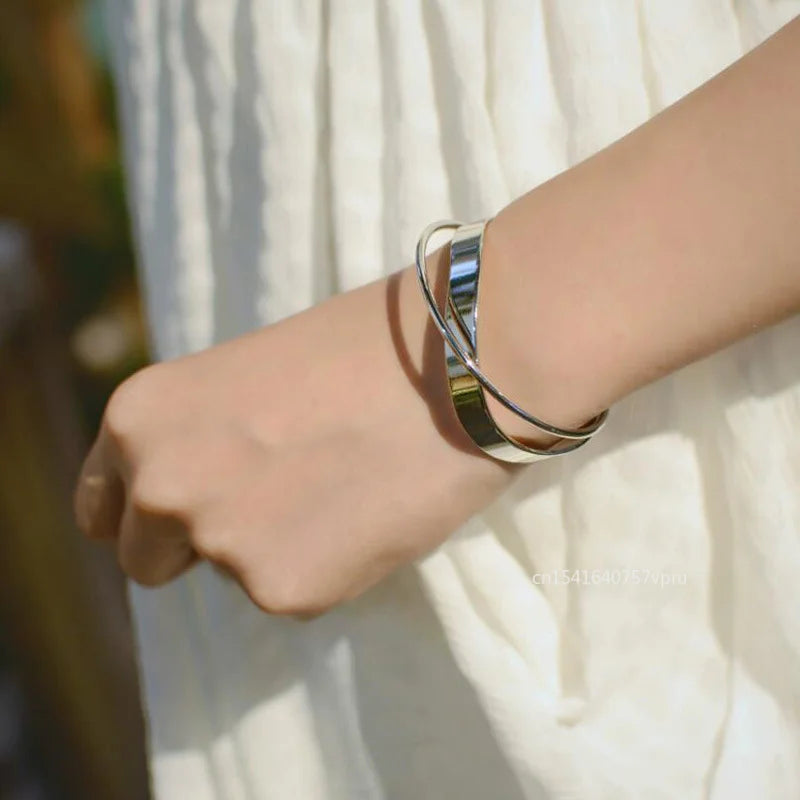 Stainless Steel Adjustable New Design Gold Plated Mobius Bracelet Women's Luxury Gifts Bracelet For Women Jewelry Gift