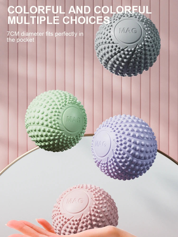 7cm Hand Magnetic Therapy Spiky Hand Foot Massage Ball Relax Body Reduce Pressure Pocket Massager Health Care Tool