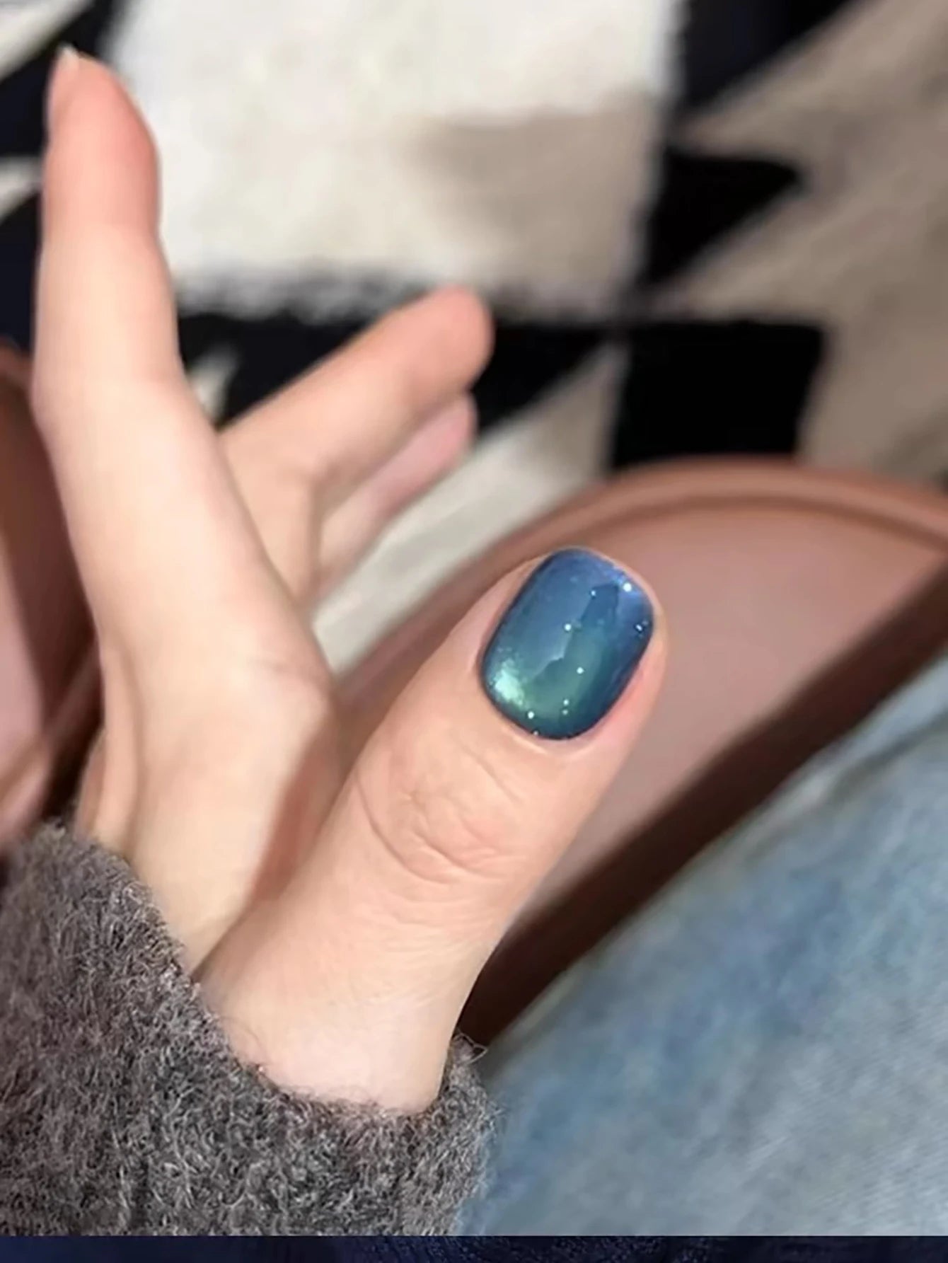 1-24pcs WS Autumn Winter Blue Black Red Glass Bead Crystal Cat Eye Gel Nail Polish New Whitening High Density Sparkling Nail