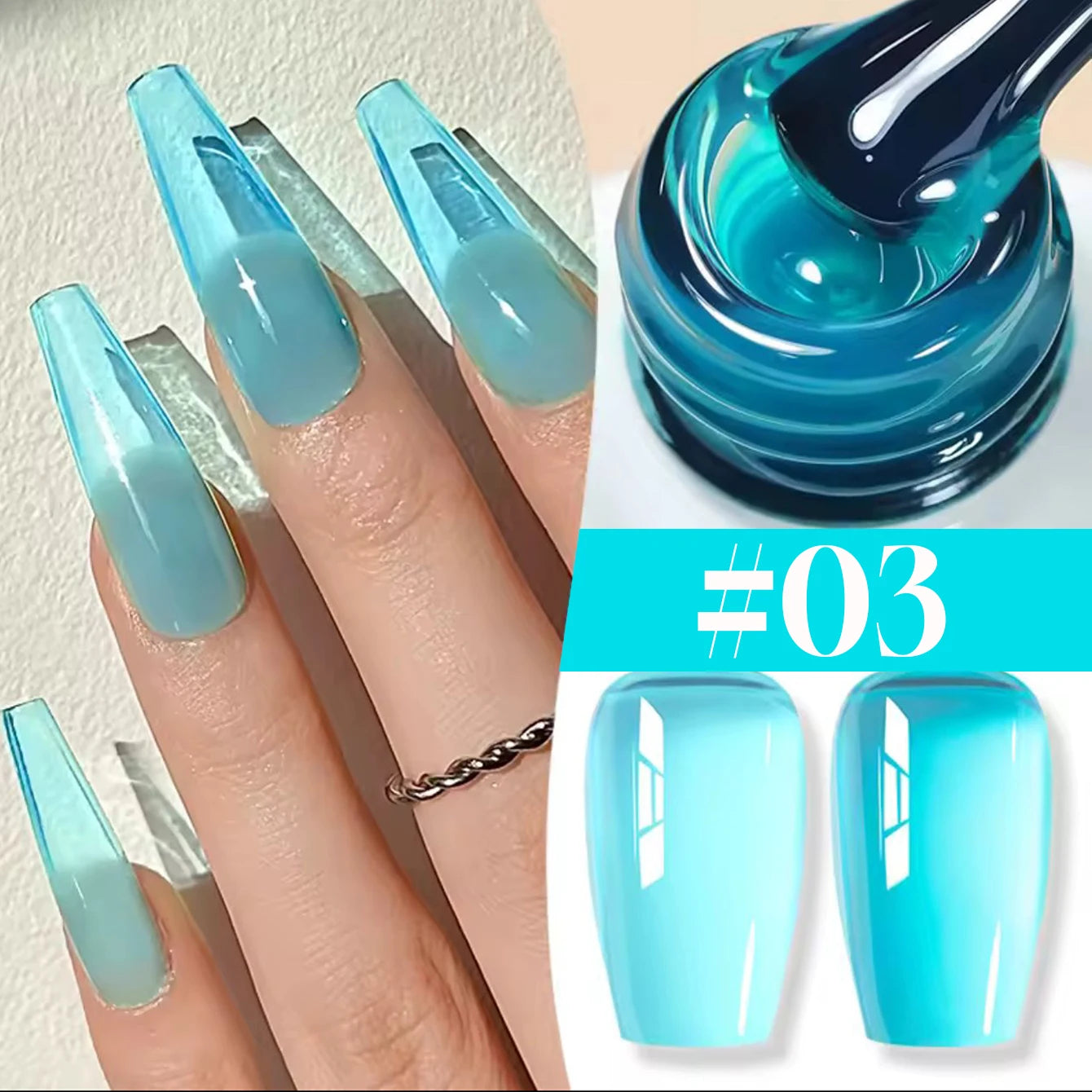 10ml 1-30pcs Jelly Nude Clear Black Gel Polish Translucent Pink Milky White Nail Gel Manicure UV LED Semi Permanent Nail Polish