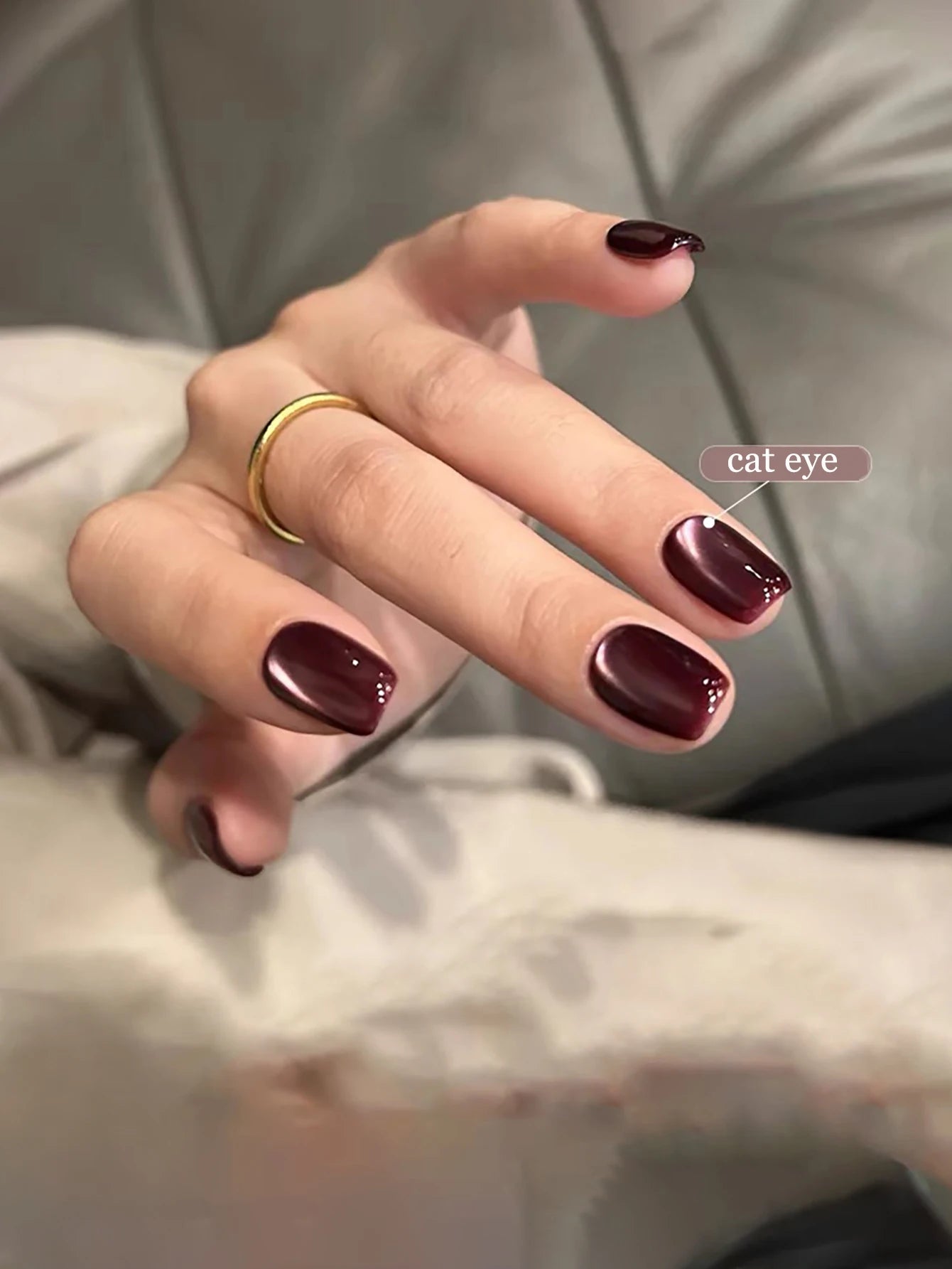 WS Black Glass Cat Magnetic Gel Nail Polish Punk Style Nail Art Manicure Varnis Semi Permanent Gel for Winter Nail Supplies