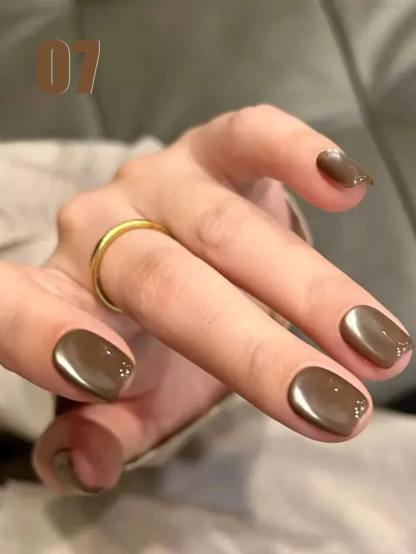 MIANEL 12ML 1-12pcs Glass Bead Cat Eye Gel Nail Polish Flash White Spar Nude Color Magnetic Nail Polish White Nails Summer Nails