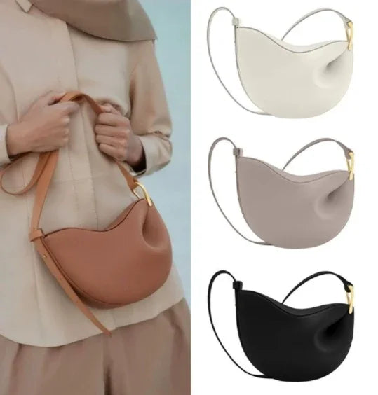 Popular French Bead Bag For Women, New Small Design Under Arms, Simple Leather Strap Bag For Women, 2025