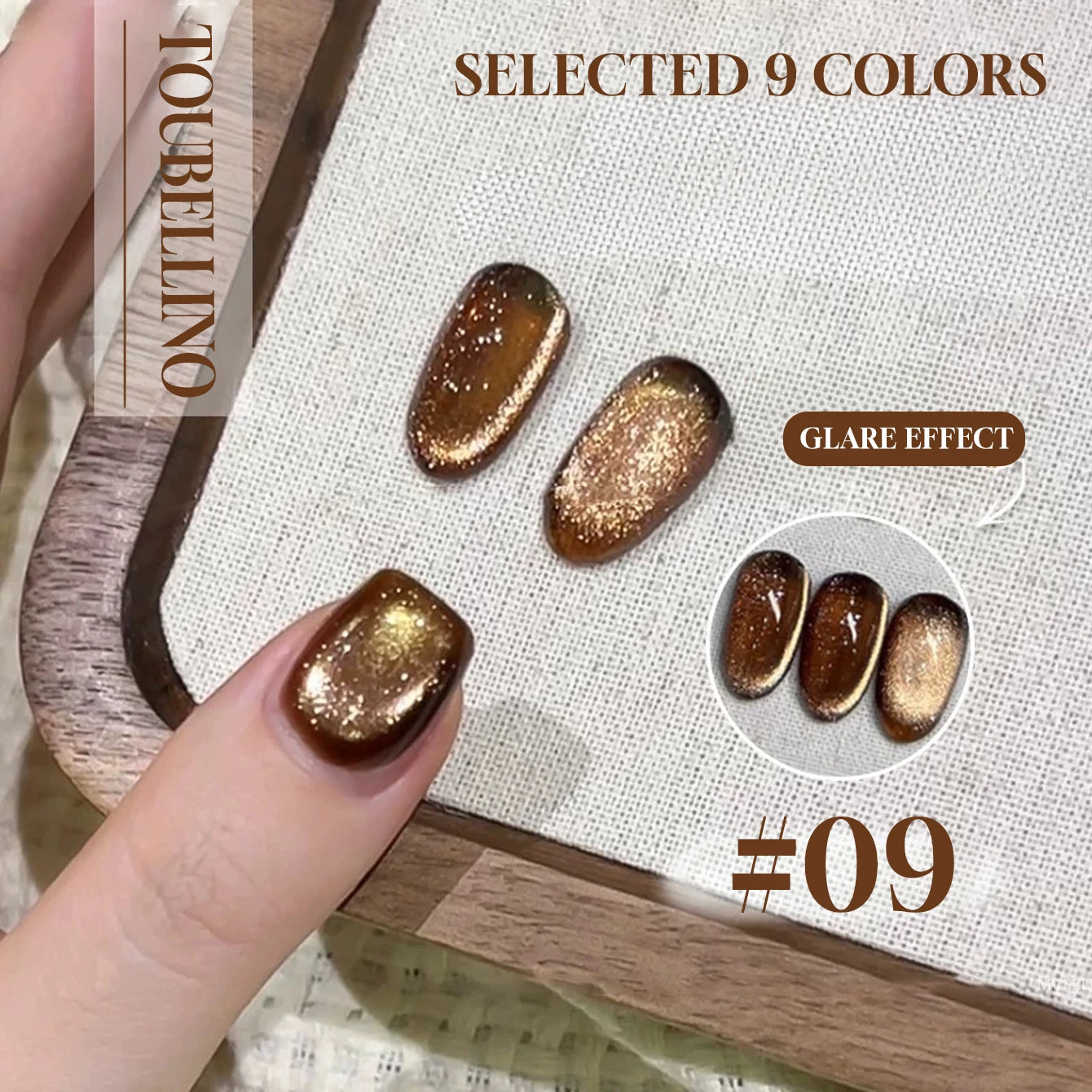 MIANEL 12ML 1-12pcs Glass Bead Cat Eye Gel Nail Polish Flash White Spar Nude Color Magnetic Nail Polish White Nails Summer Nails