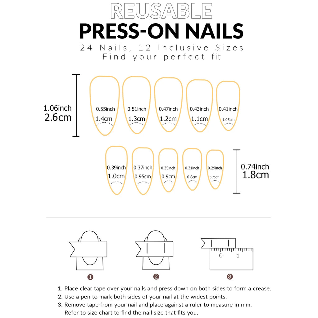 24PCS Pink Glitter French Press-On Nails Short Almond False Nails Glitter Full Cover Gloss Reusable  Nails for Women