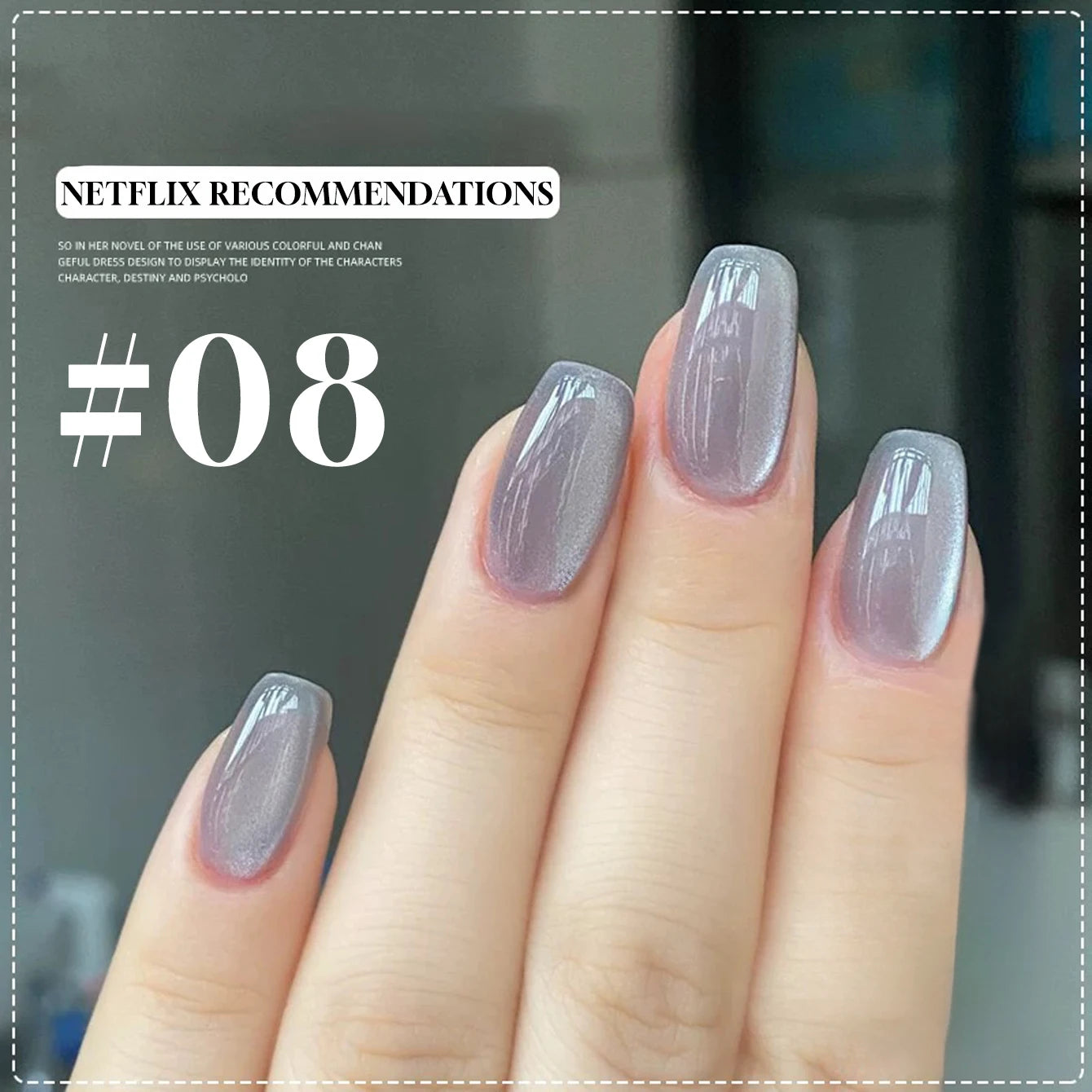 MIANEL 12ML 1-12pcs Glass Bead Cat Eye Gel Nail Polish Flash White Spar Nude Color Magnetic Nail Polish White Nails Summer Nails