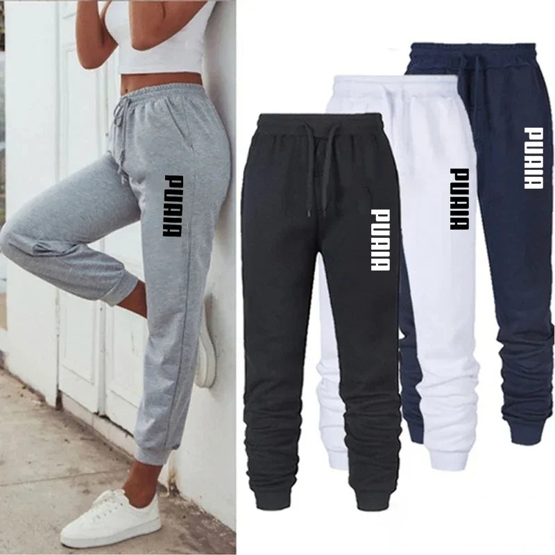 Womens Sweatpants Casual High Quality Luxury Jogging Trousers Versatile Soft Hot Sales Street Print Elastic Waist Pants 4 Color - Azara