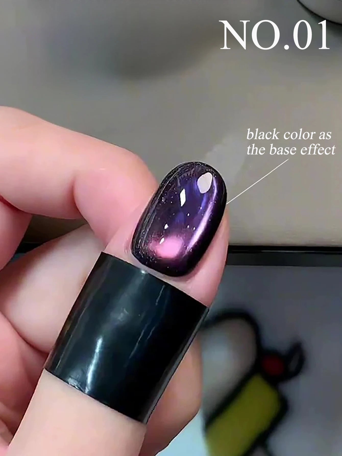 1-24pcs WS Autumn Winter Blue Black Red Glass Bead Crystal Cat Eye Gel Nail Polish New Whitening High Density Sparkling Nail