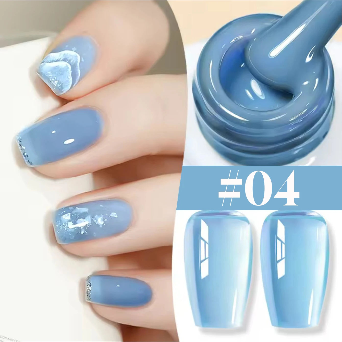 10ml 1-30pcs Jelly Nude Clear Black Gel Polish Translucent Pink Milky White Nail Gel Manicure UV LED Semi Permanent Nail Polish