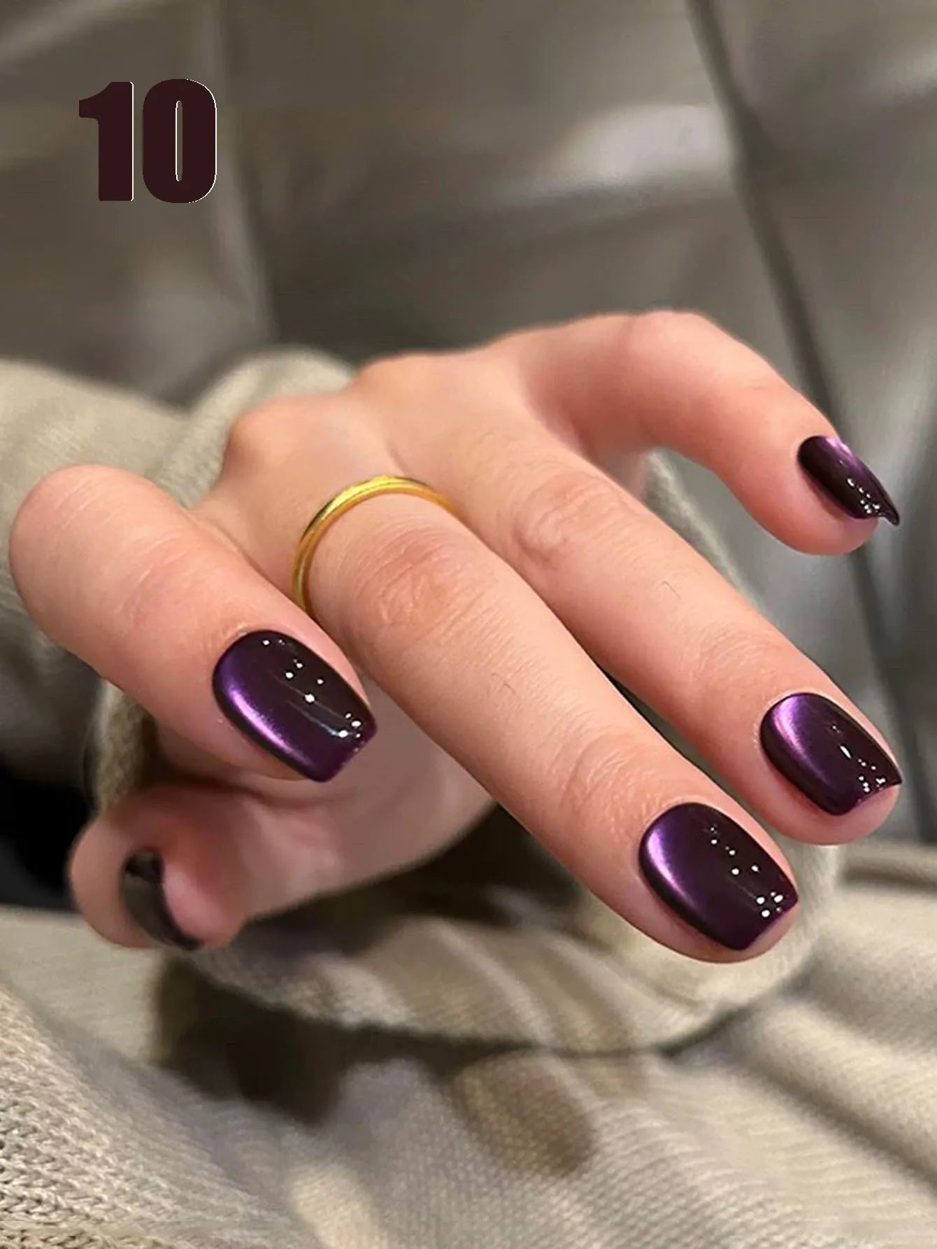 MIANEL 12ML 1-12pcs Glass Bead Cat Eye Gel Nail Polish Flash White Spar Nude Color Magnetic Nail Polish White Nails Summer Nails