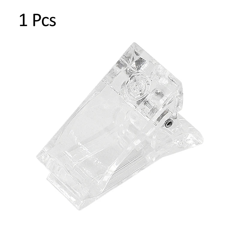 Acrylic Nail Clip Transparent Gel Quick Building Nail Tips Clips Fingernail Extension UV Clamps Manicuring Art Builder Tools Set