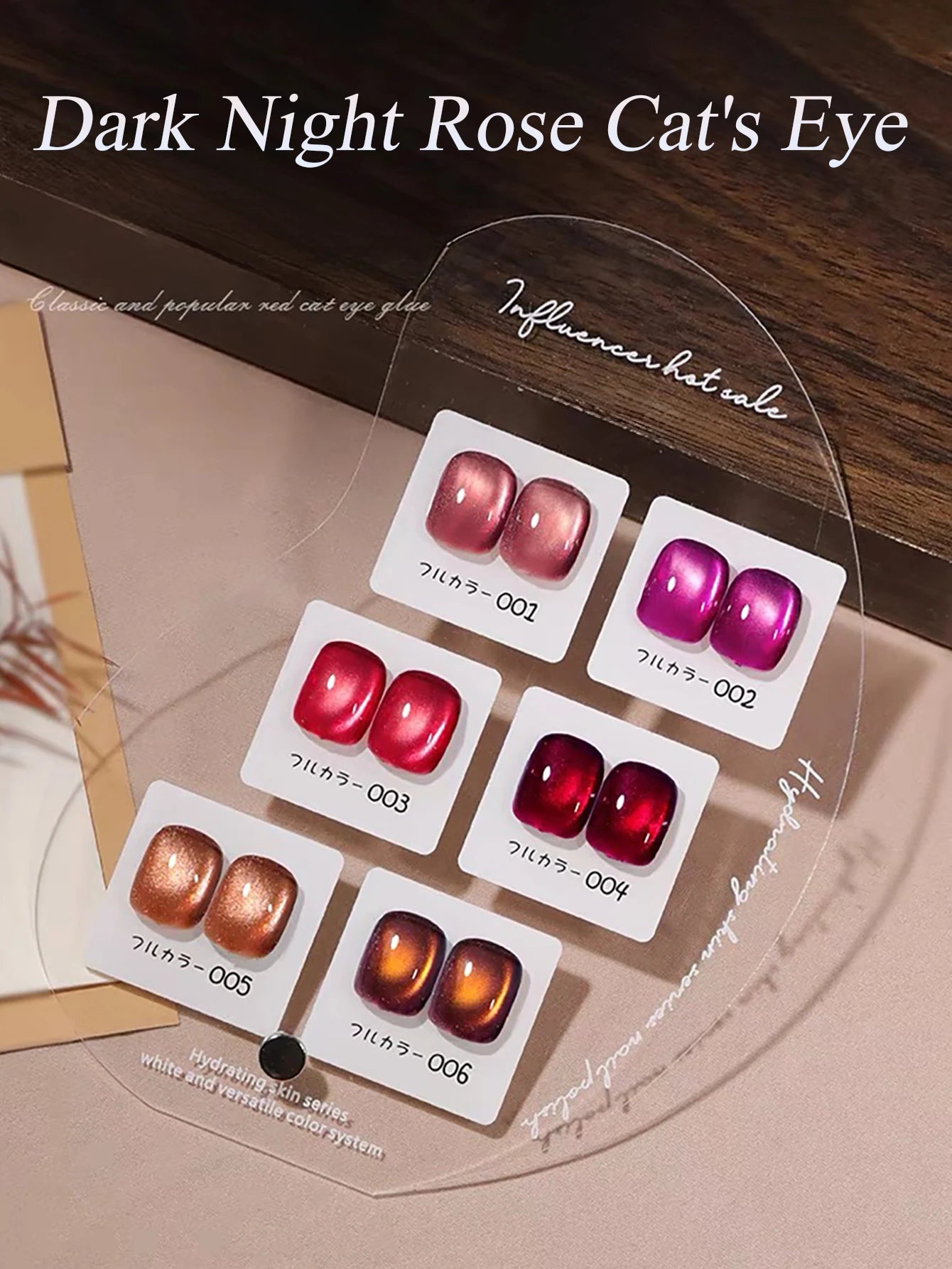 1-24pcs WS Autumn Winter Blue Black Red Glass Bead Crystal Cat Eye Gel Nail Polish New Whitening High Density Sparkling Nail