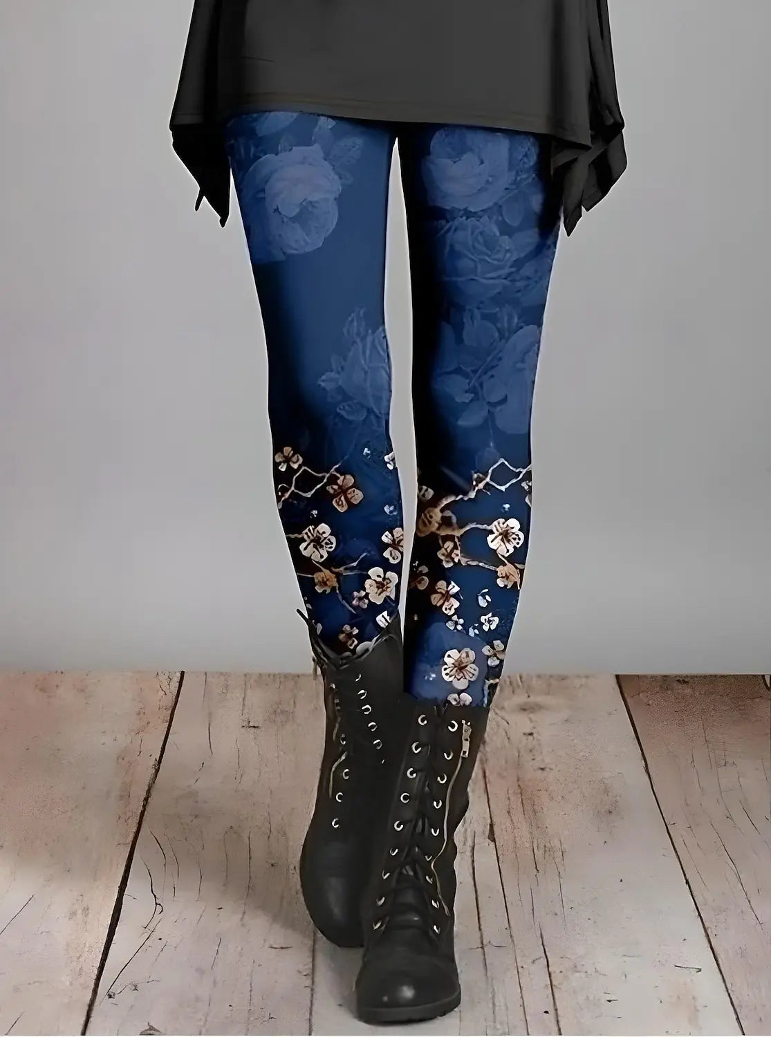 Women's Vacation Leggings Retro Fashion Ankle-Length Floral Pattern Gradient Print Soft Breathable Stretch Casual Everyday Pants