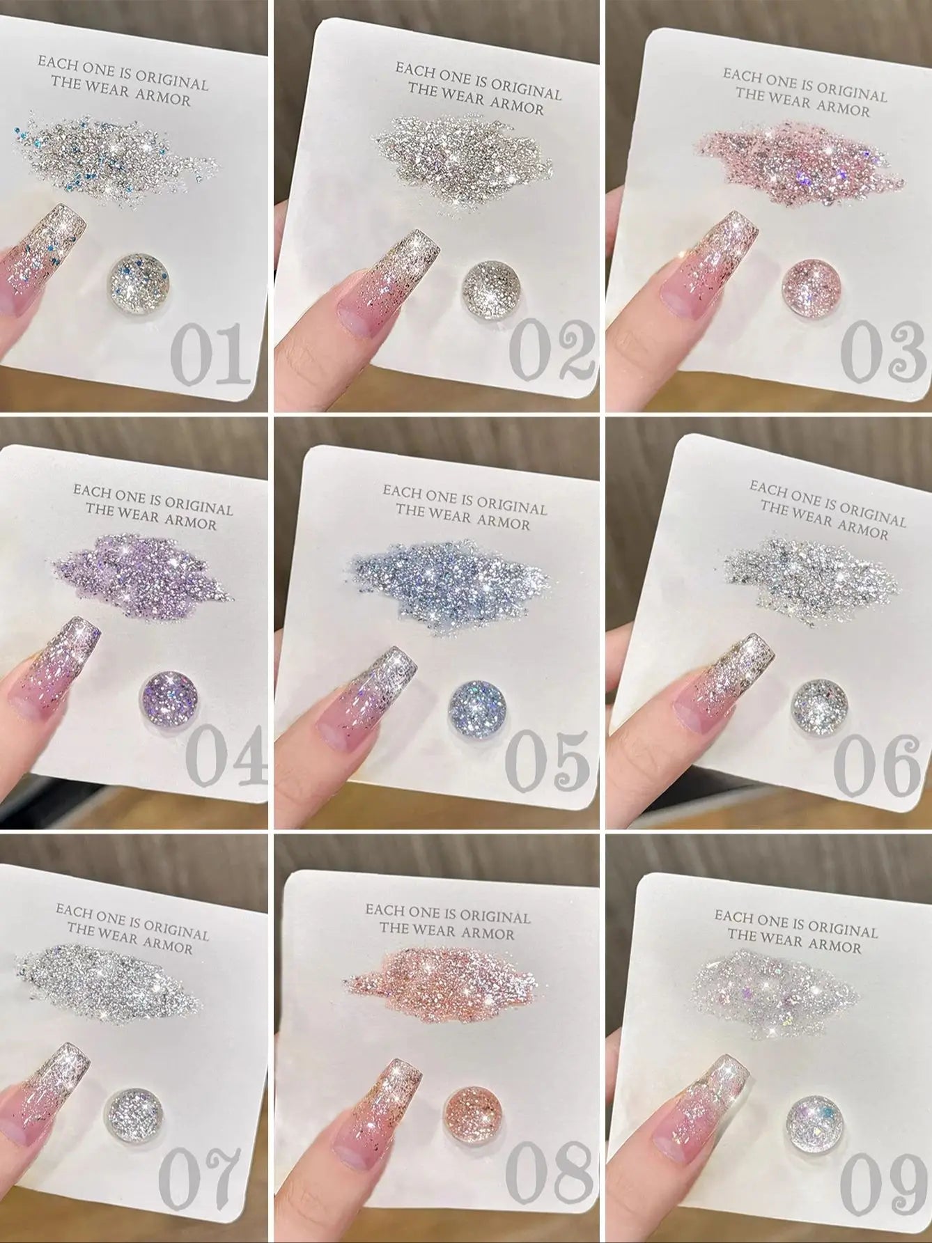 WS Black Glass Cat Magnetic Gel Nail Polish Punk Style Nail Art Manicure Varnis Semi Permanent Gel for Winter Nail Supplies