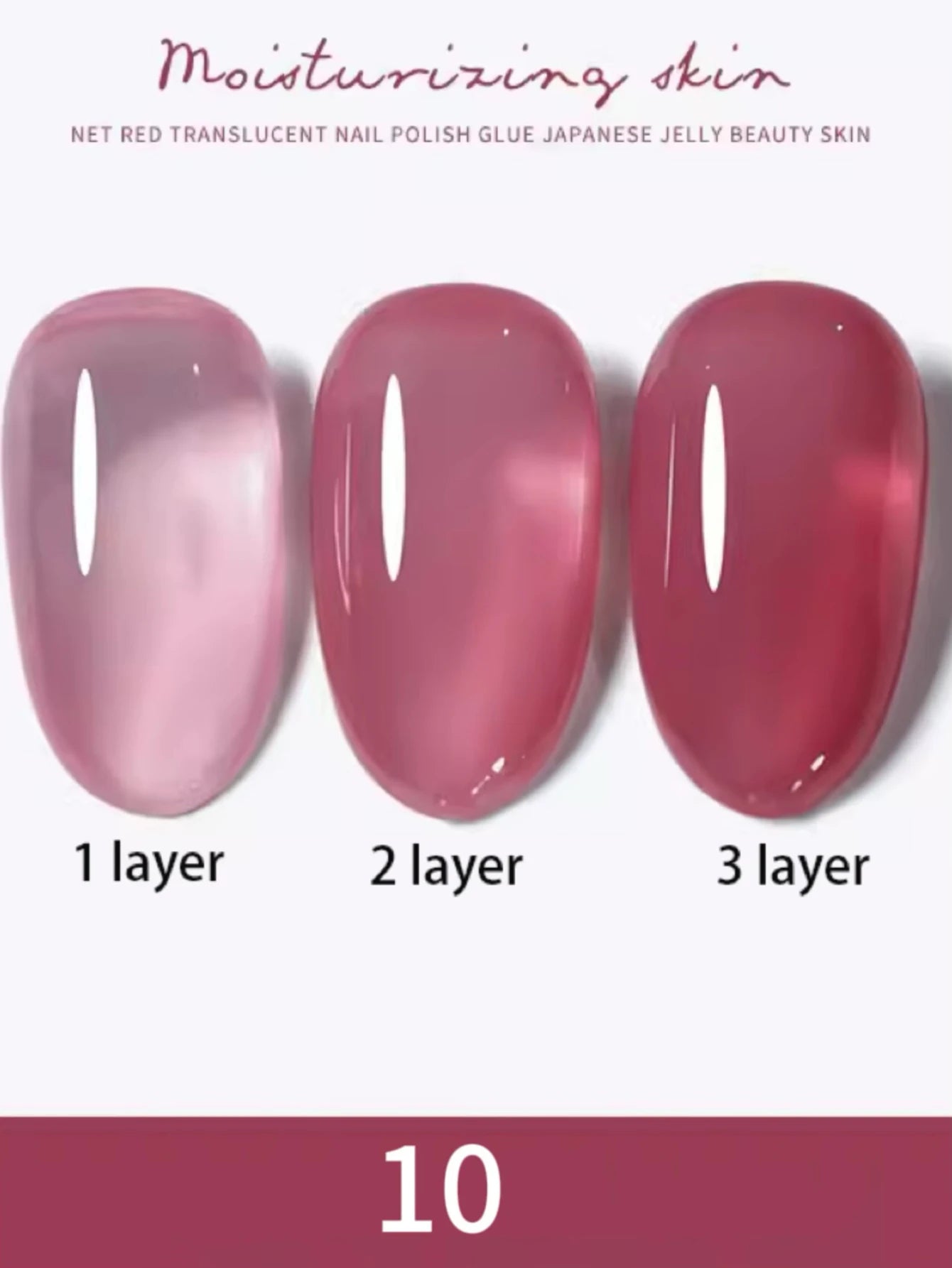 10ml 1-30pcs Jelly Nude Clear Black Gel Polish Translucent Pink Milky White Nail Gel Manicure UV LED Semi Permanent Nail Polish