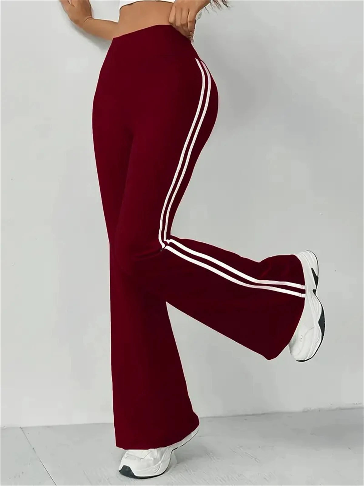 Women's Slim Casual Flare Pants Hight Waist Fashin Micro Pull Trousers 2025 Spring Summen Female Outfit Pant Street Chic Clothes - Azara