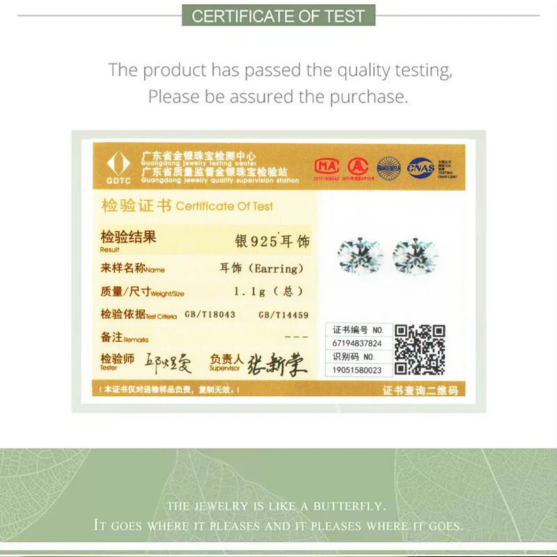 Bamoer CZ Stud Earrings 925 Sterling Silver Platinum Plated Round Cubic Zirconia Hypoallergenic Barbell Earrings 4-7mm