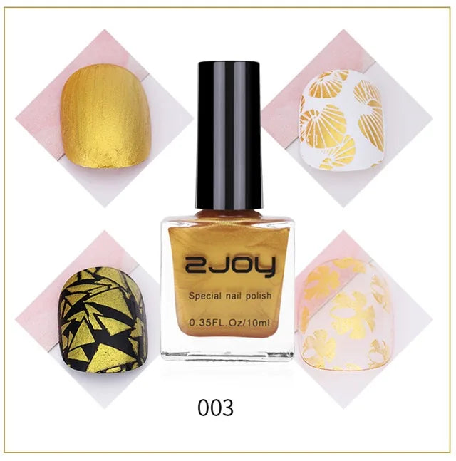 10g(Bottle) Tranfer Stamping Nail Polish-Stamping Plates Polish Stamping Gel Milti Color Painting Oil Lacquer Varnish 0.35FL.OZ