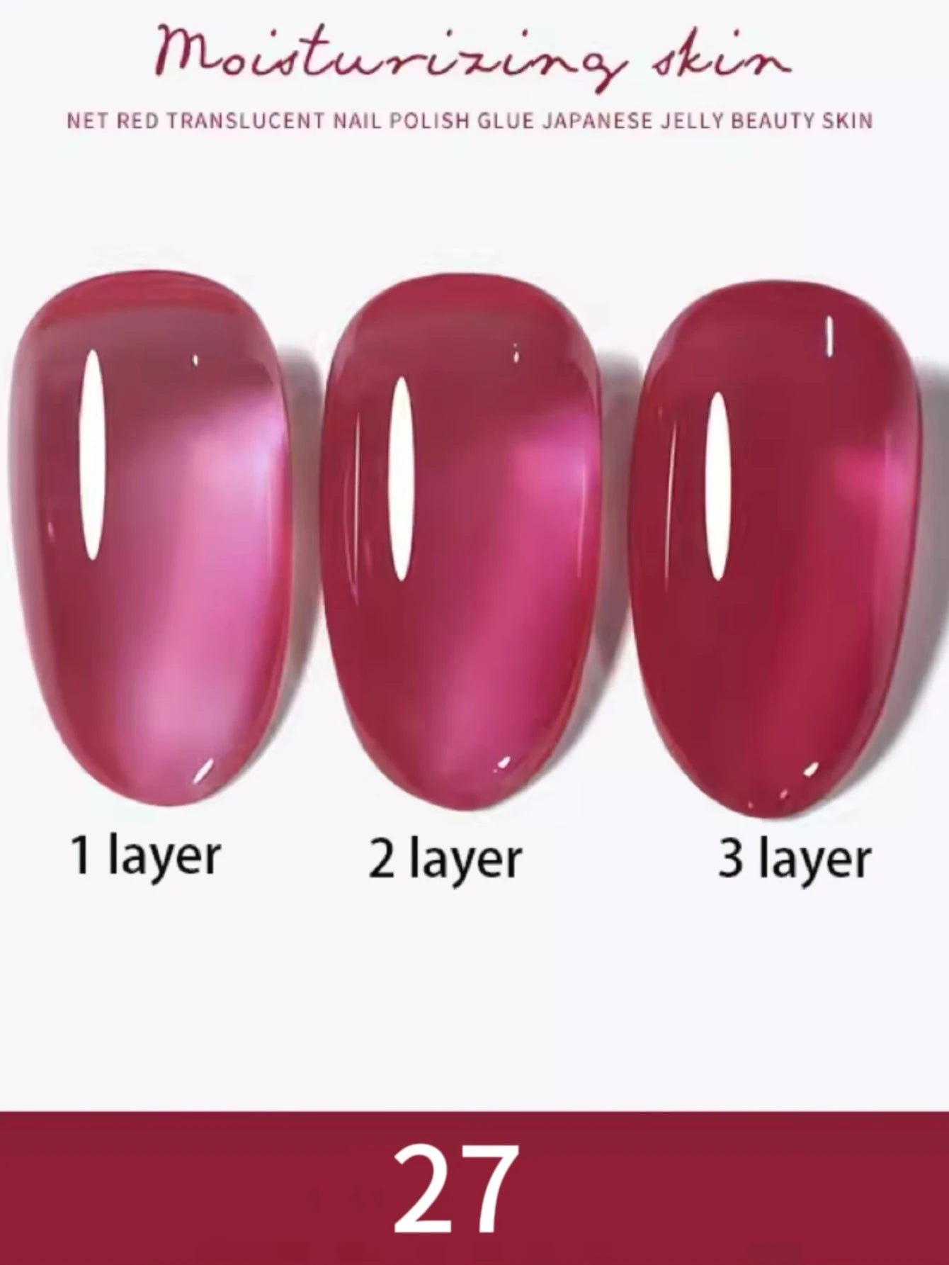 10ml 1-30pcs Jelly Nude Clear Black Gel Polish Translucent Pink Milky White Nail Gel Manicure UV LED Semi Permanent Nail Polish