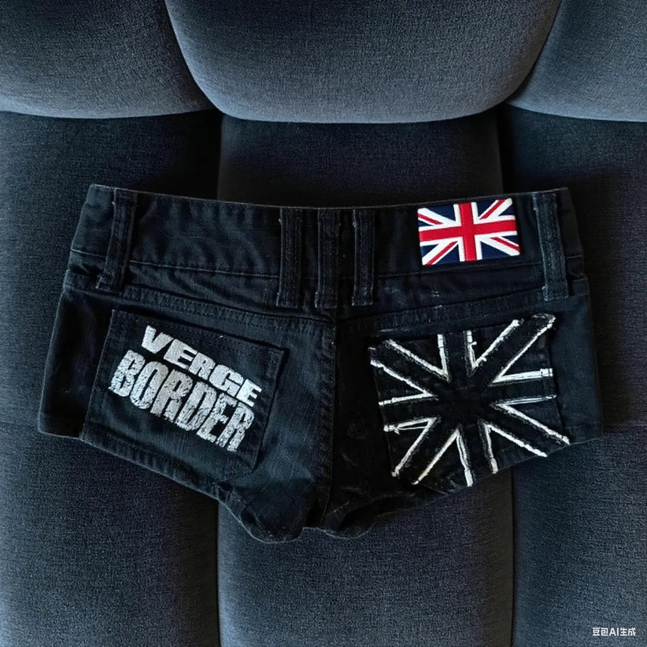 SylCue High Street Street Style Atmosphere Cool Letter Print High Waist Skirt Women's Niche Irregular Skirt - Azara