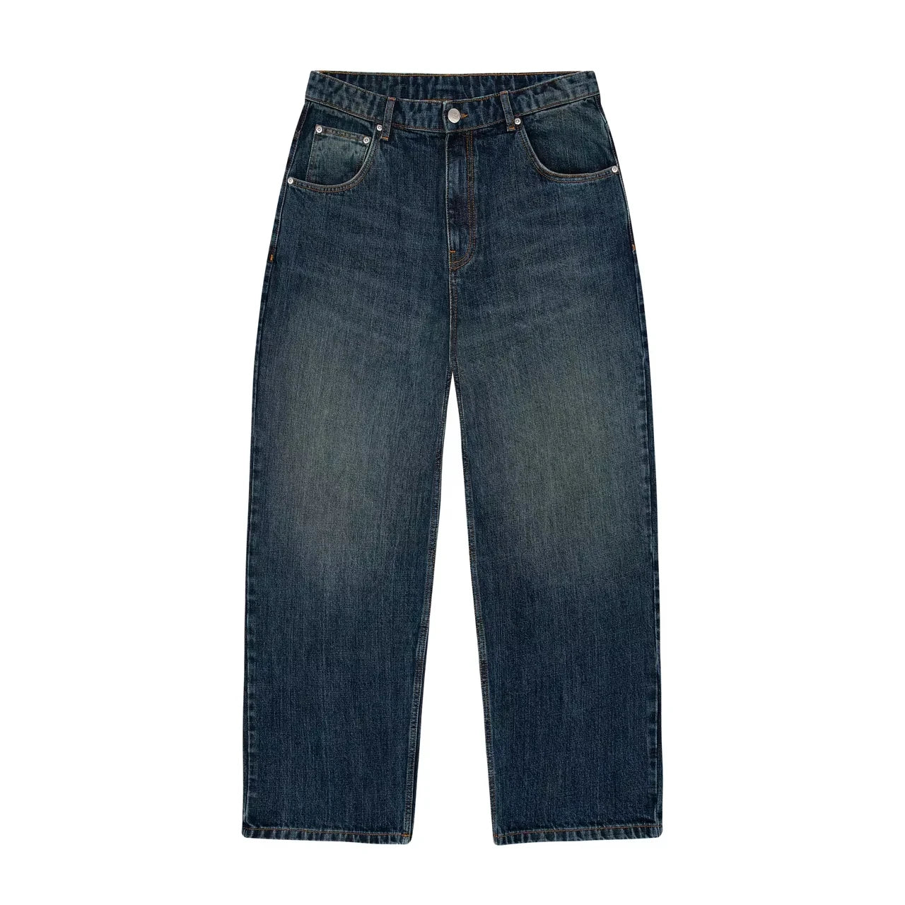 Y2K Gothic Oversized Jeans Unisex High Street Japanese Fashion Retro Wide Pants Harajuku Hip-Hop Street Work Pants - Azara