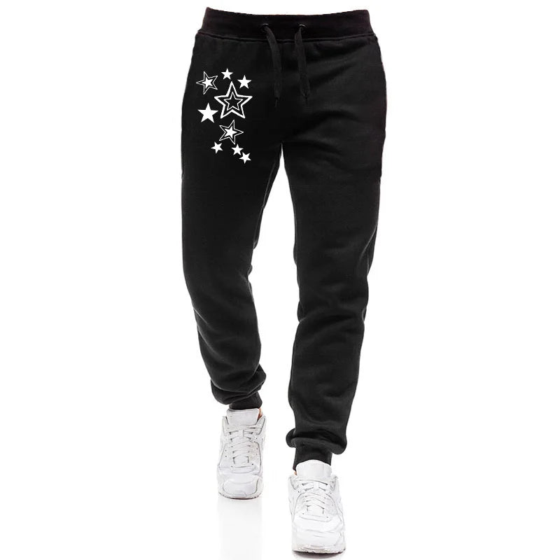 Woman Clothing Women's Baggy Pants Sweatpants Jogger Female Fashion Joggings Casual Printed Stars Full Length Sports Pants - Azara